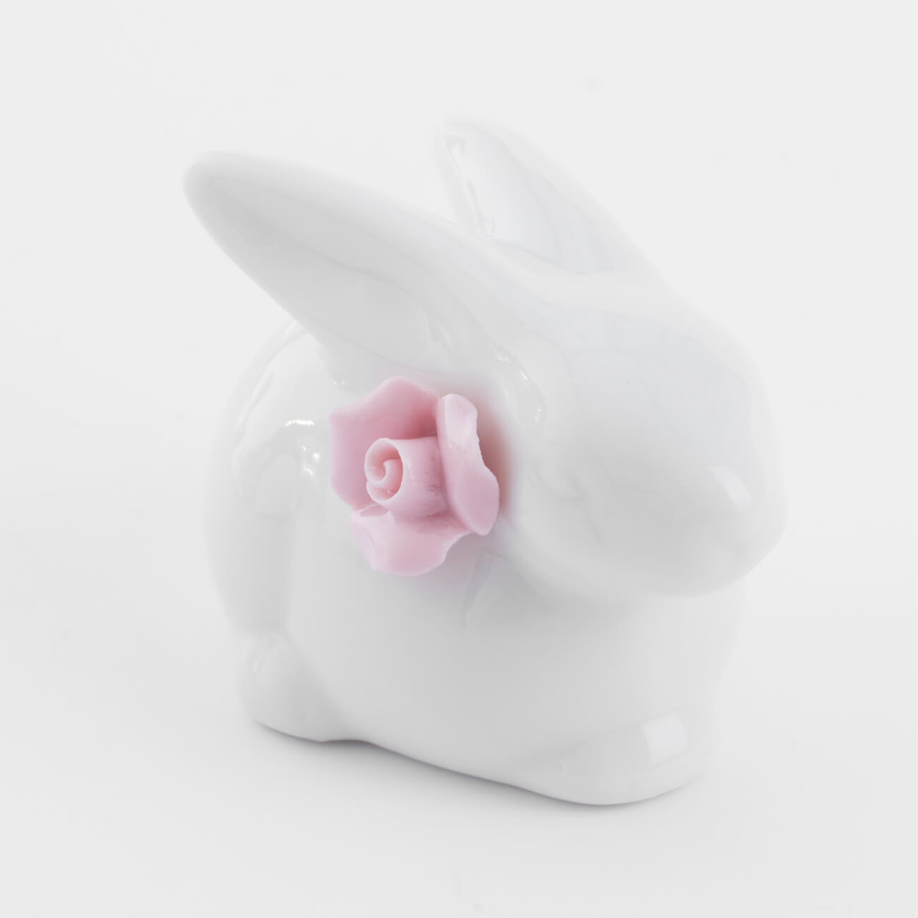 

Статуэтка, 5 см, фарфор P, белая, Кролик с цветком, Pure Easter