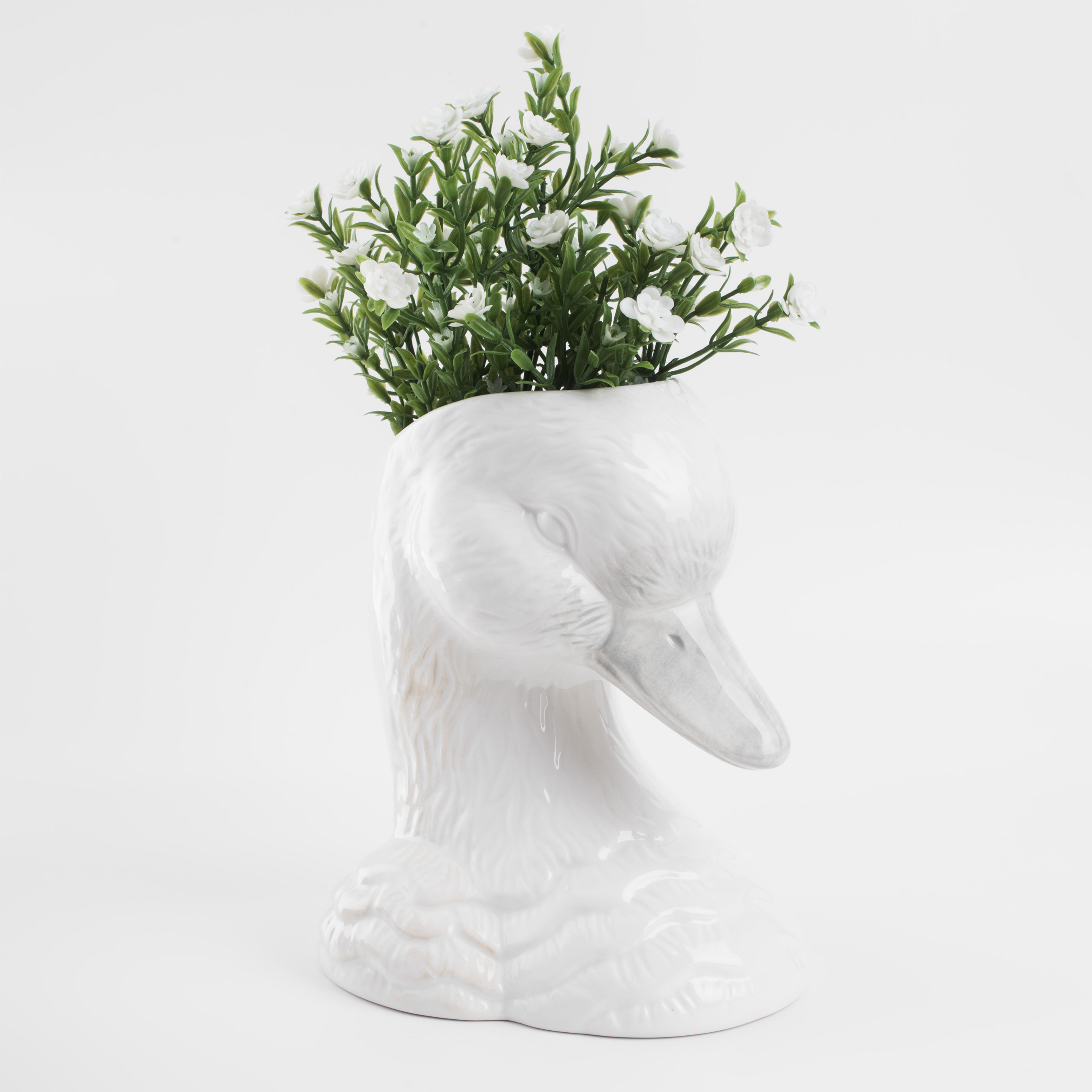 Подставка для кухонных принадлежностей, 23 см, керамика, молочная, Утка, Duck, image-5
