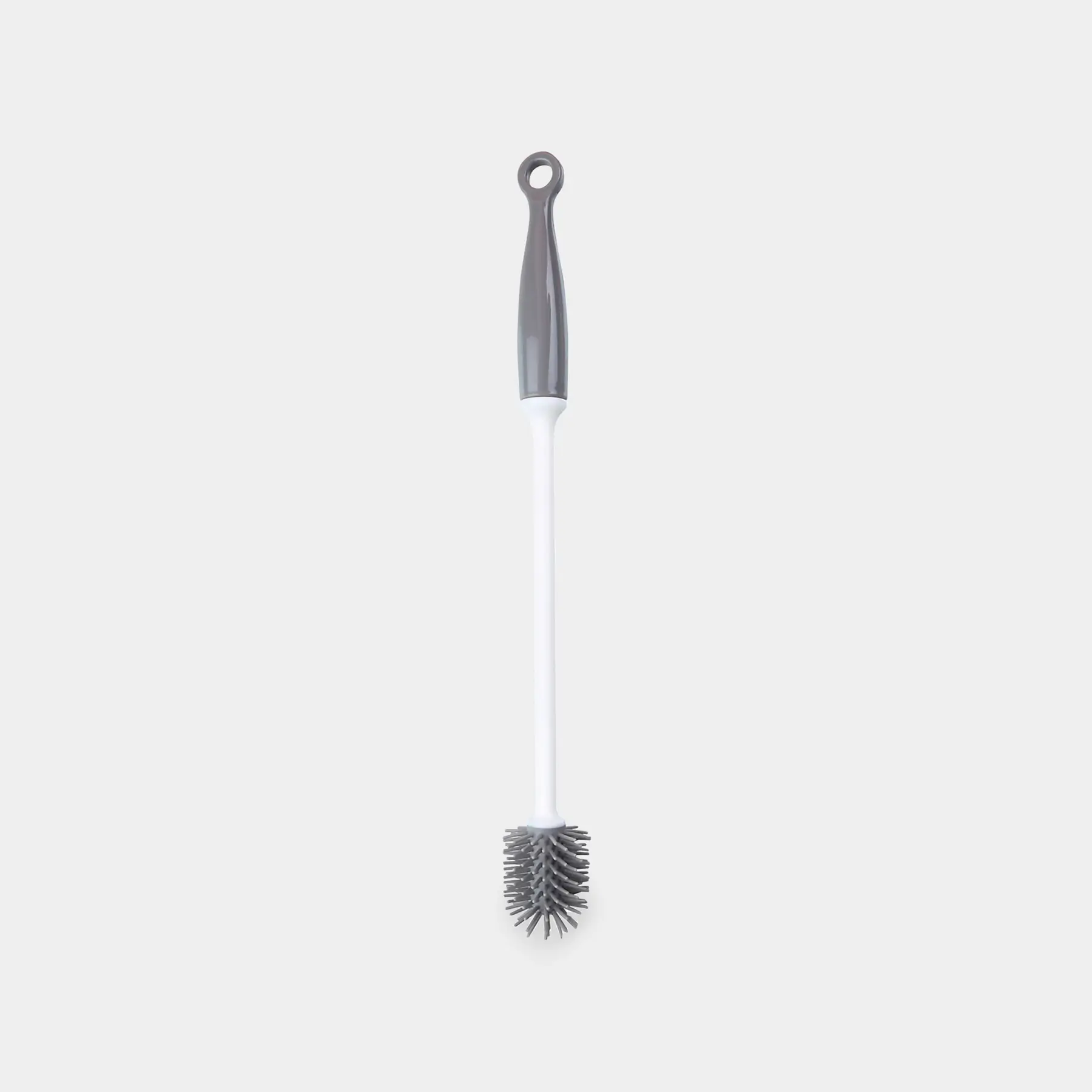 Ершик для бутылок, 30 см, резина/пластик, серо-белый, Mini, Clean