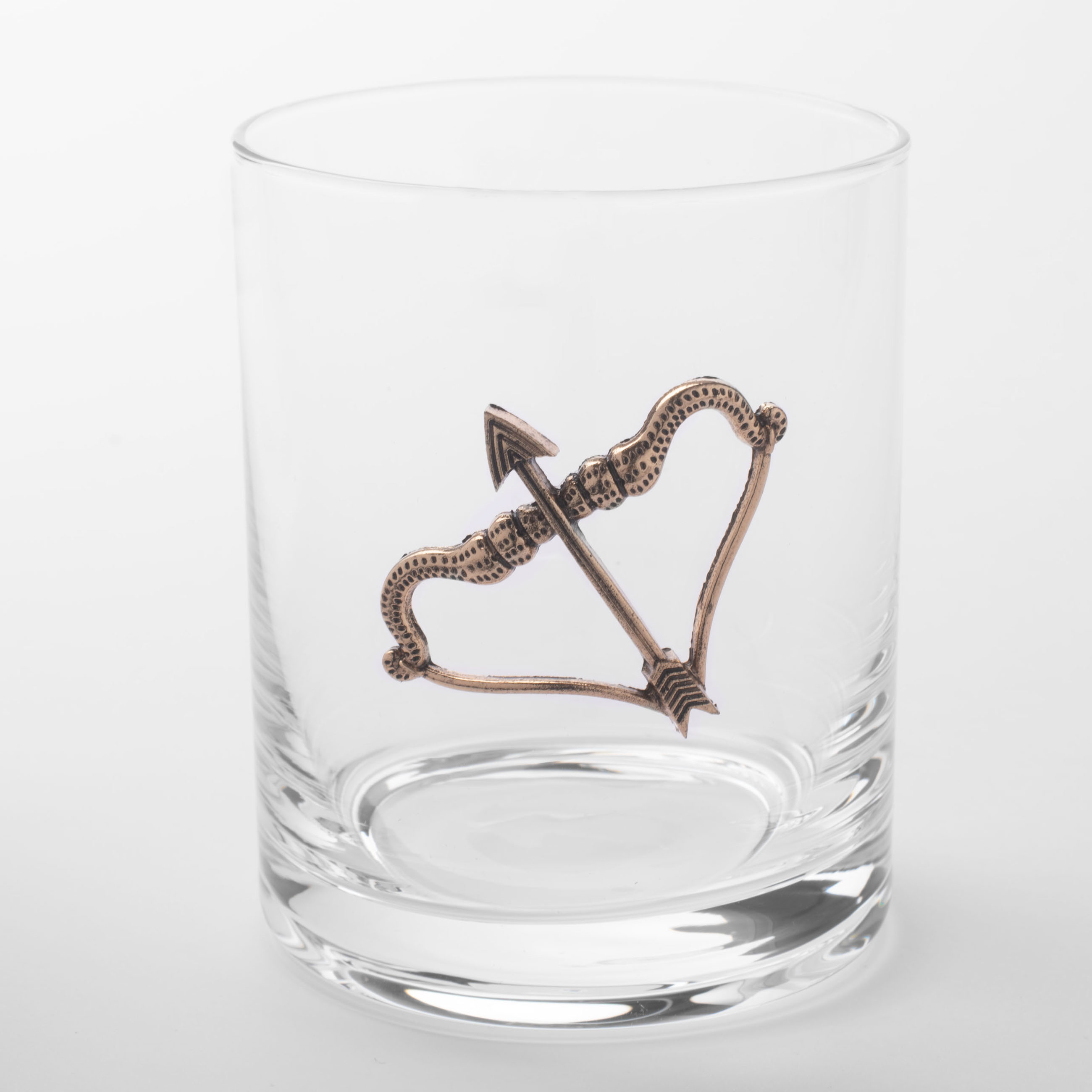 Стакан для виски 10 см 340 мл стеклометалл золотистый Стрелец Zodiac 799₽