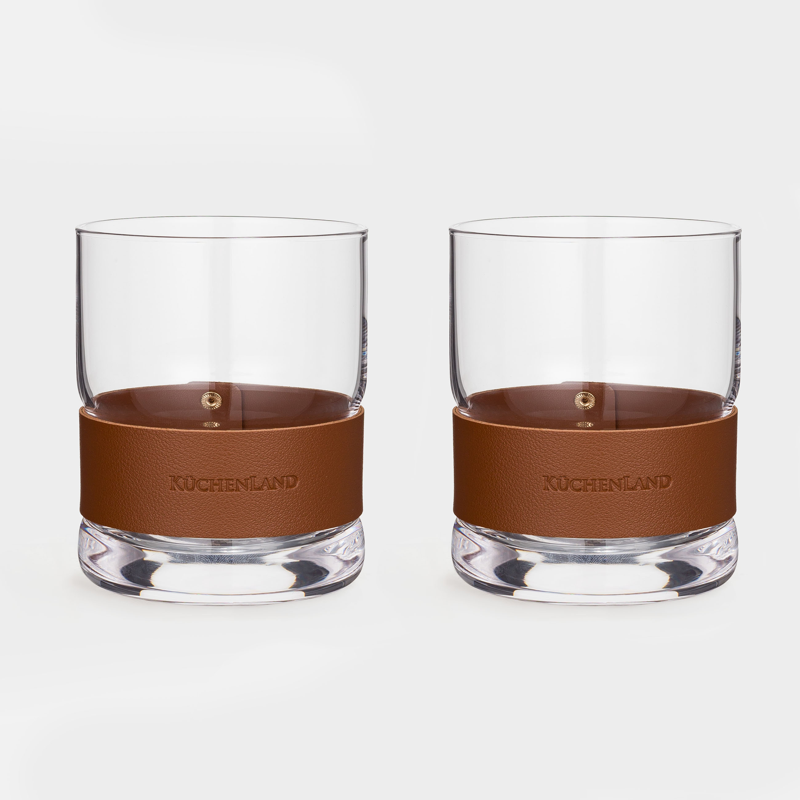 Стакан для виски 10 см 390 мл 2 шт стеклоискусственная кожа Clear devo 1790₽