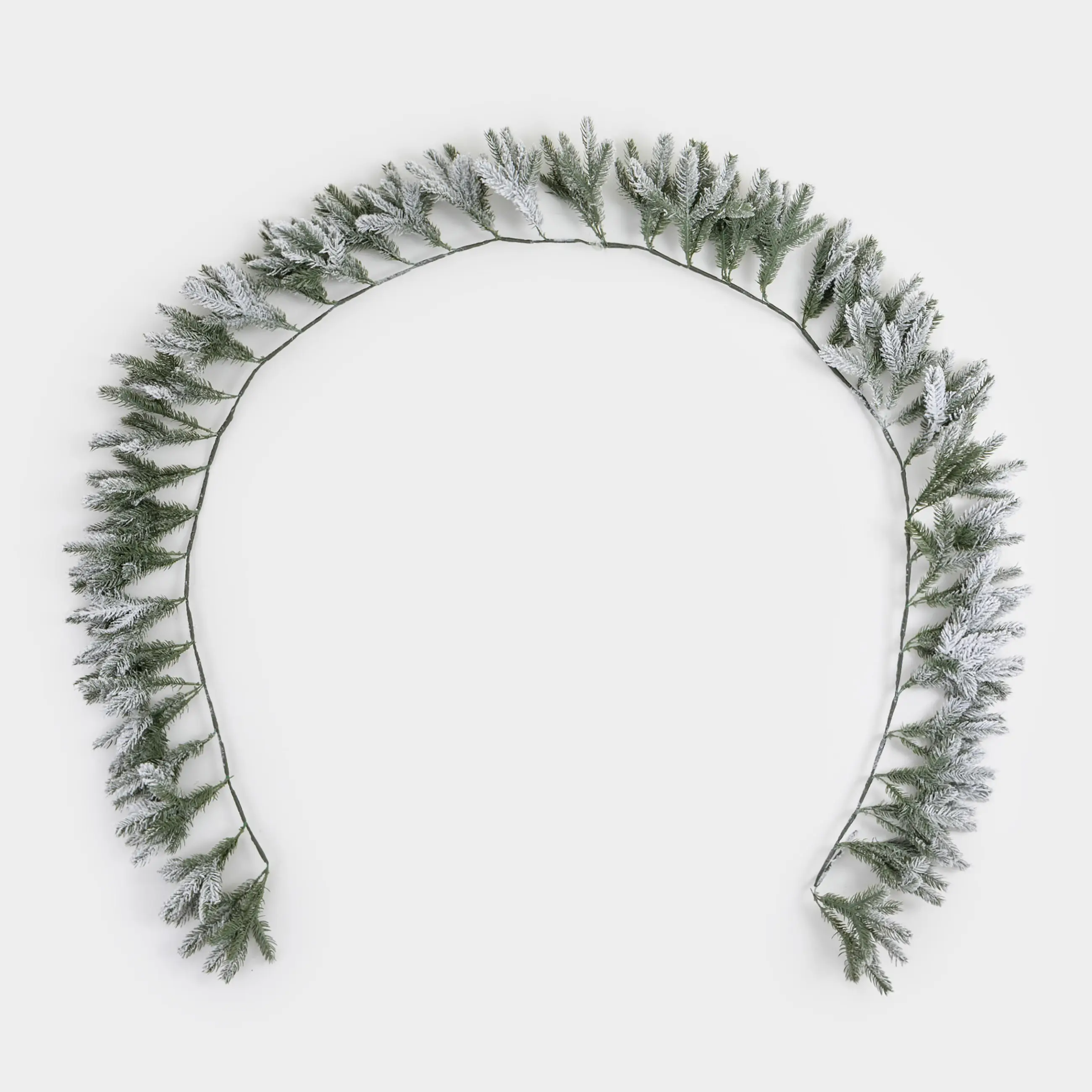 Ветка-гирлянда декоративная, 2,7 м, пластик, Заснеженная ель, Snowy decor