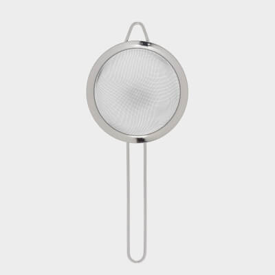 Сито, 14 см, с ручкой, сталь, темно-серое, Titanium