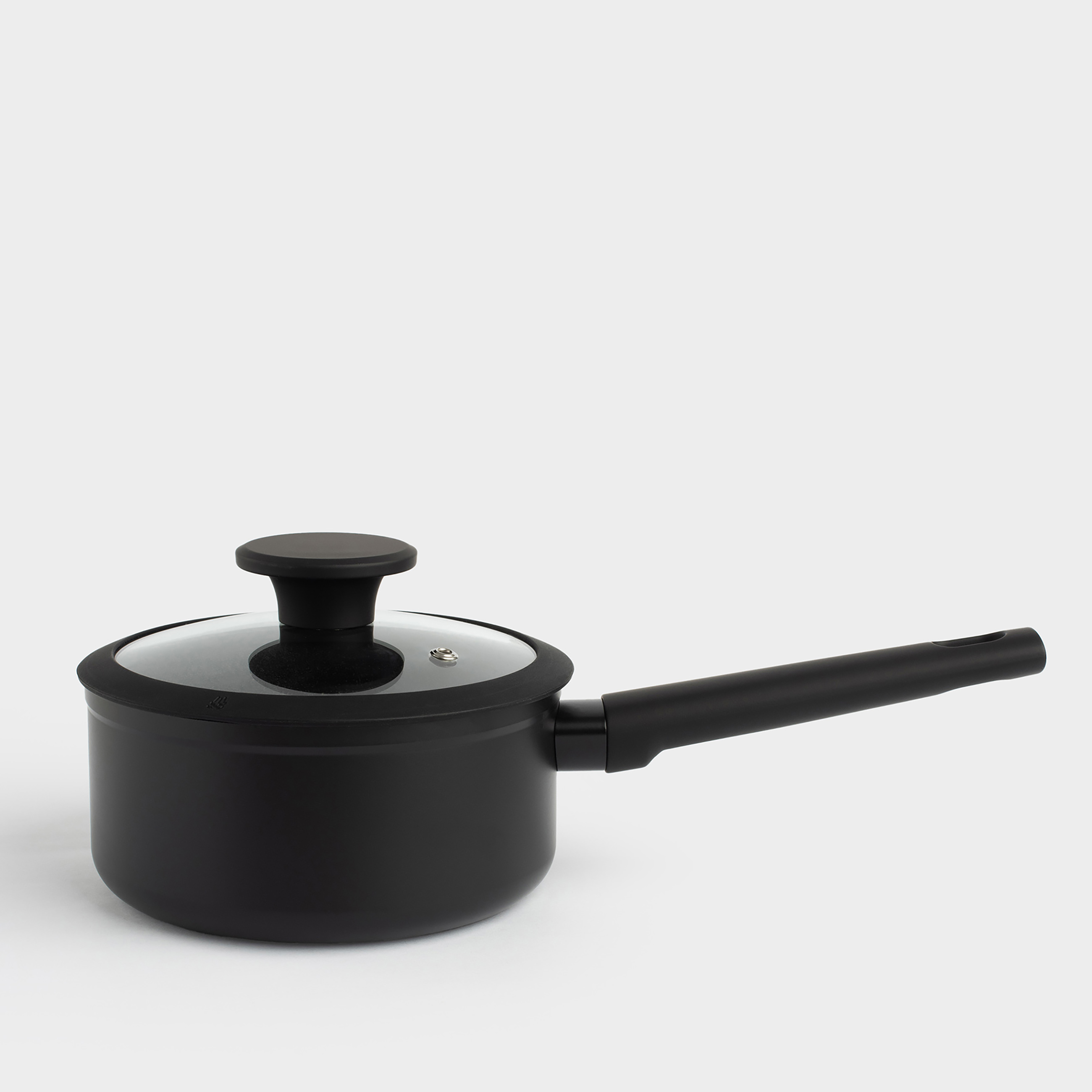 Ковш 16 см 14 л с крышкой с покрытием алюминий черный Black rock 2990₽