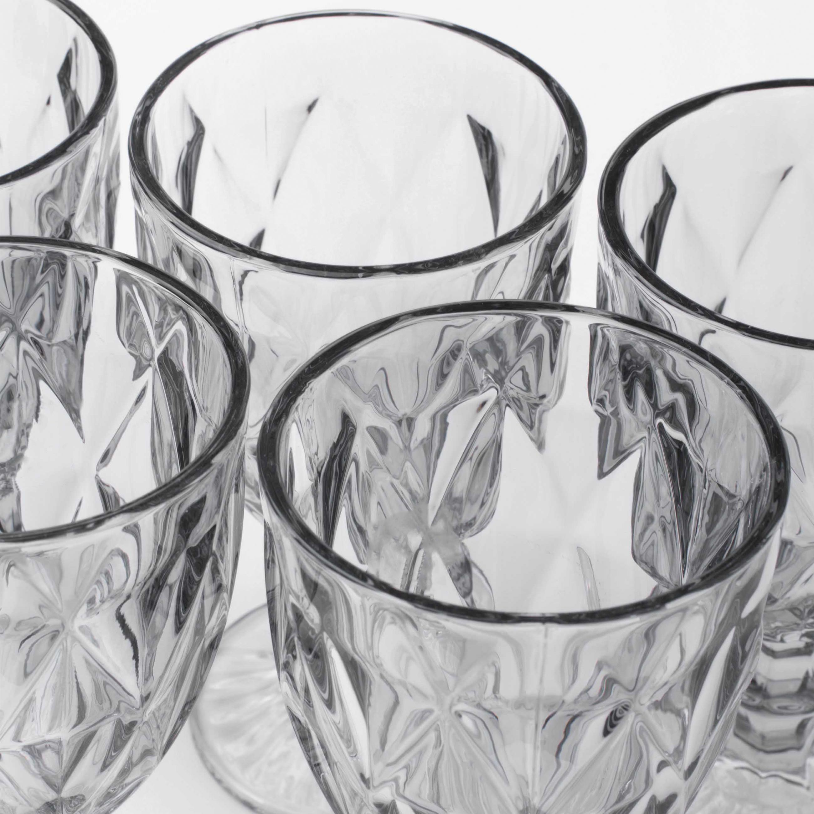 Бокал-кубок для вина, 300 мл, 6 шт, стекло Р, серый, Rhomb color изображение № 3