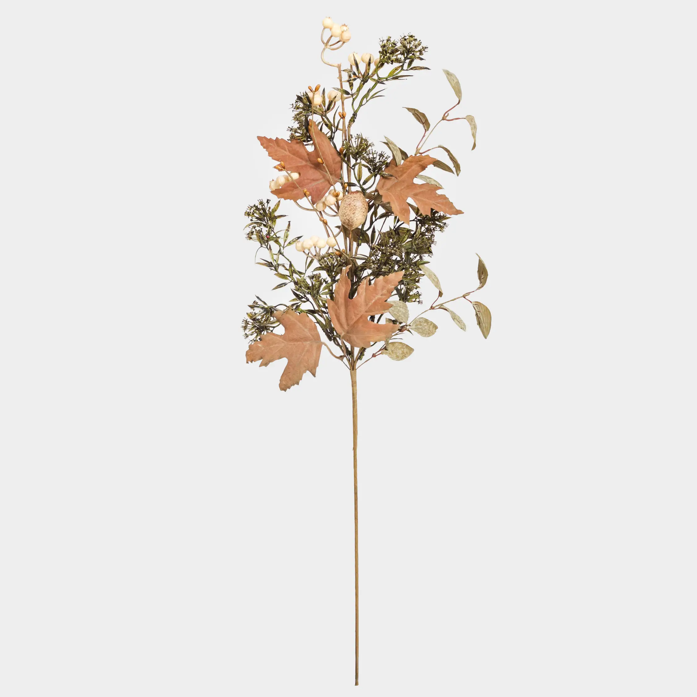 Ветка декоративная, 77 см, пластик/пенопласт, Осенние листья, Colors autumn decor