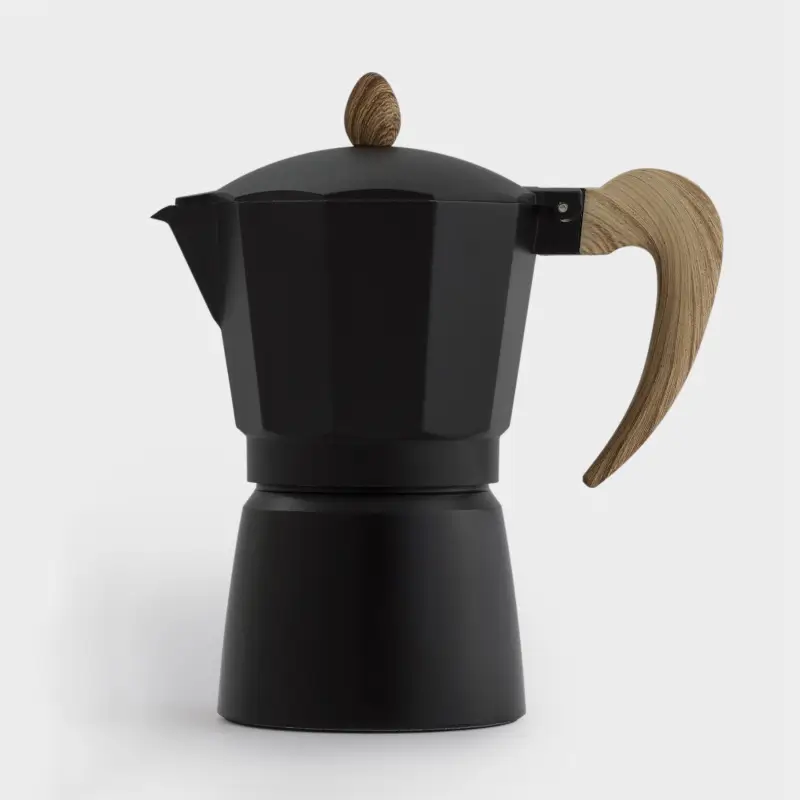 Кофеварка гейзерная, 300 мл, алюминий/пластик, черная, Espresso