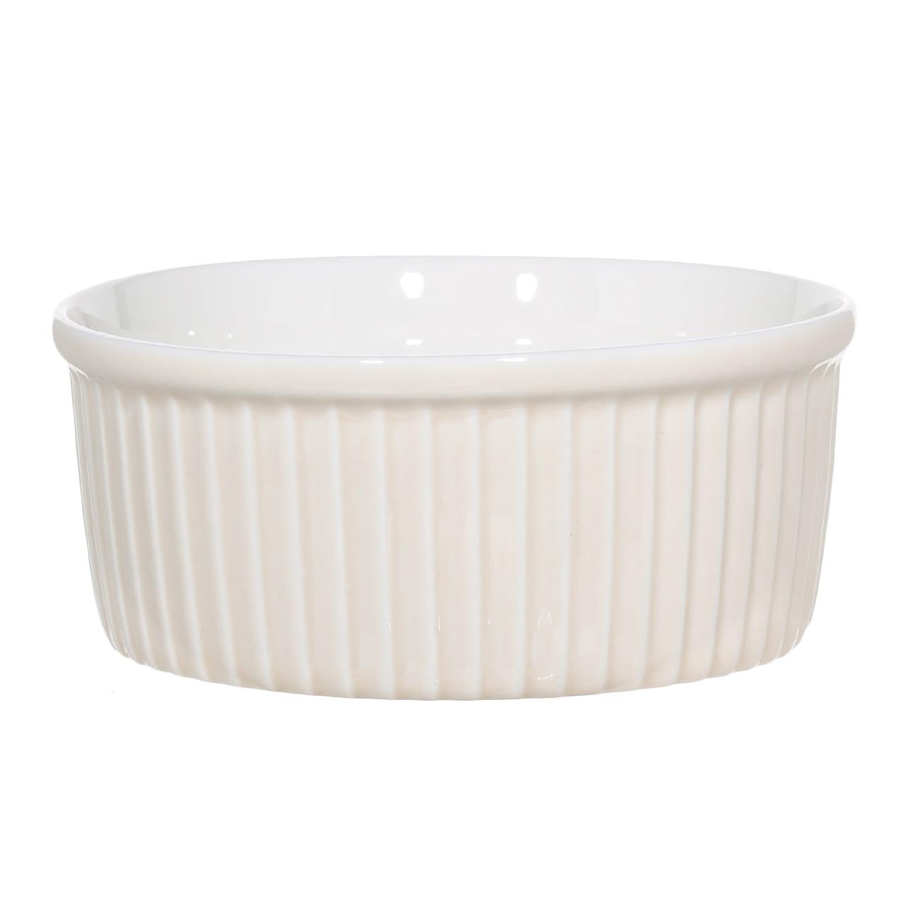 

Кокотница, 13 см, фарфор N, круглая, бежевая, Рамекин, Cakes
