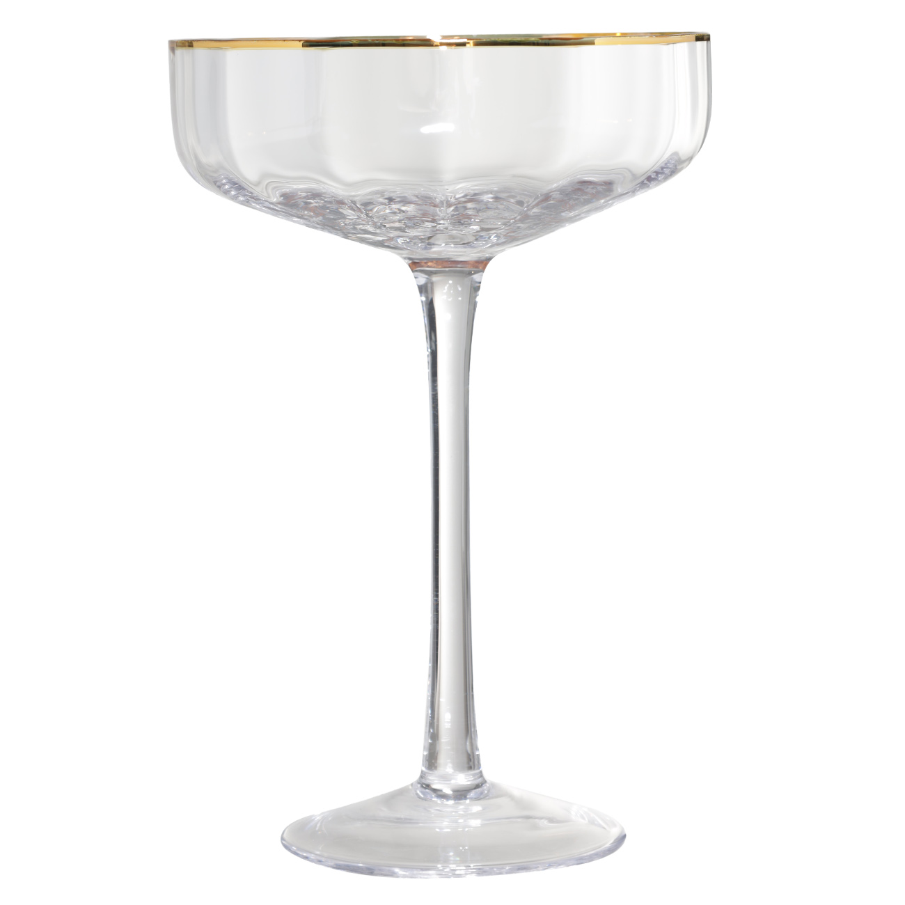 Бокал-креманка для шампанского, 330 мл, 2 шт, стекло Р, с золотистым кантом, Filo R gold