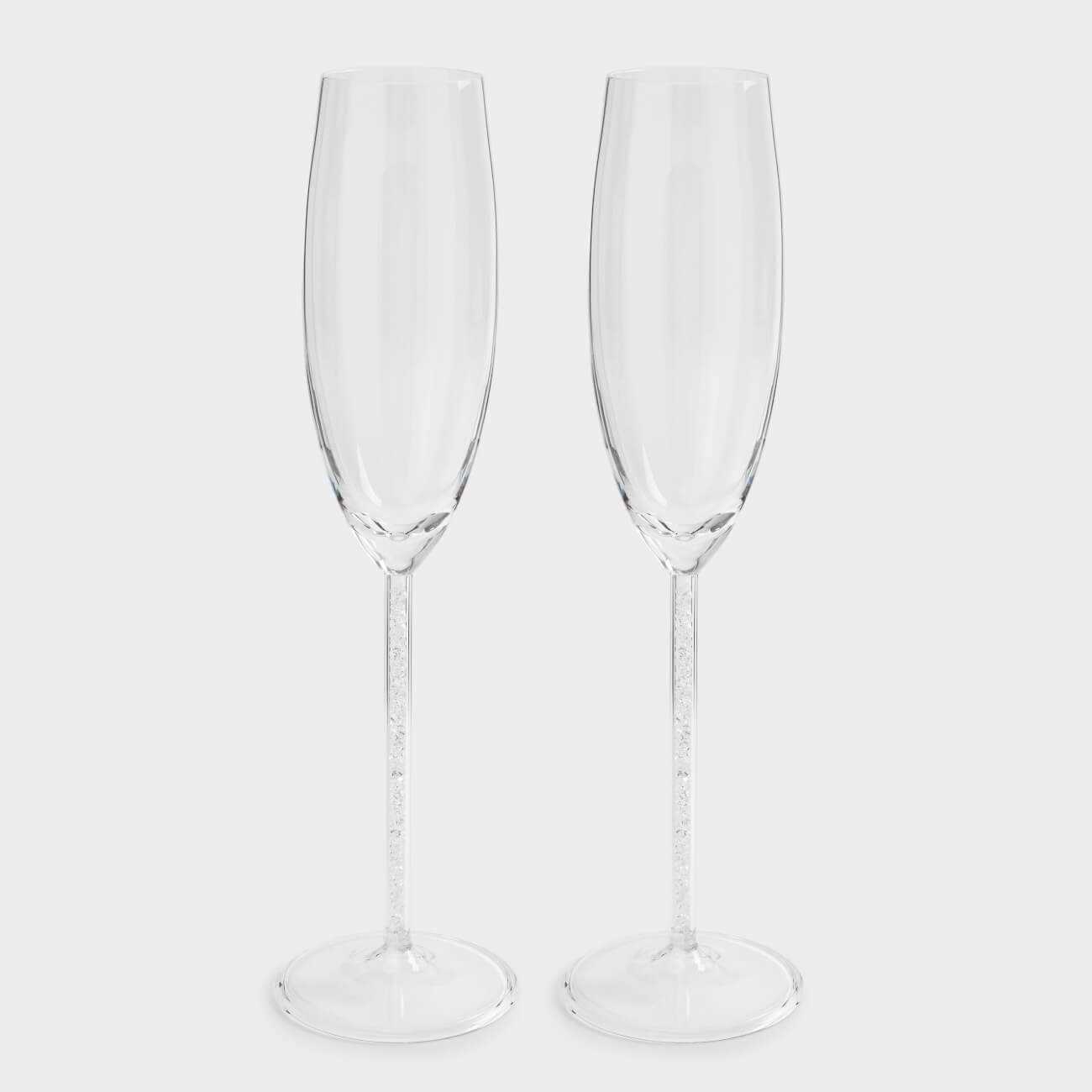 Бокал для шампанского, 180 мл, 2 шт, стекло/стразы, Crystal decor, image-0