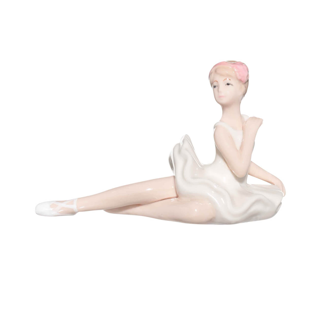 Статуэтка, 12 см, фарфор P, молочно-бежевая, Балерина, Ballet - фото 1