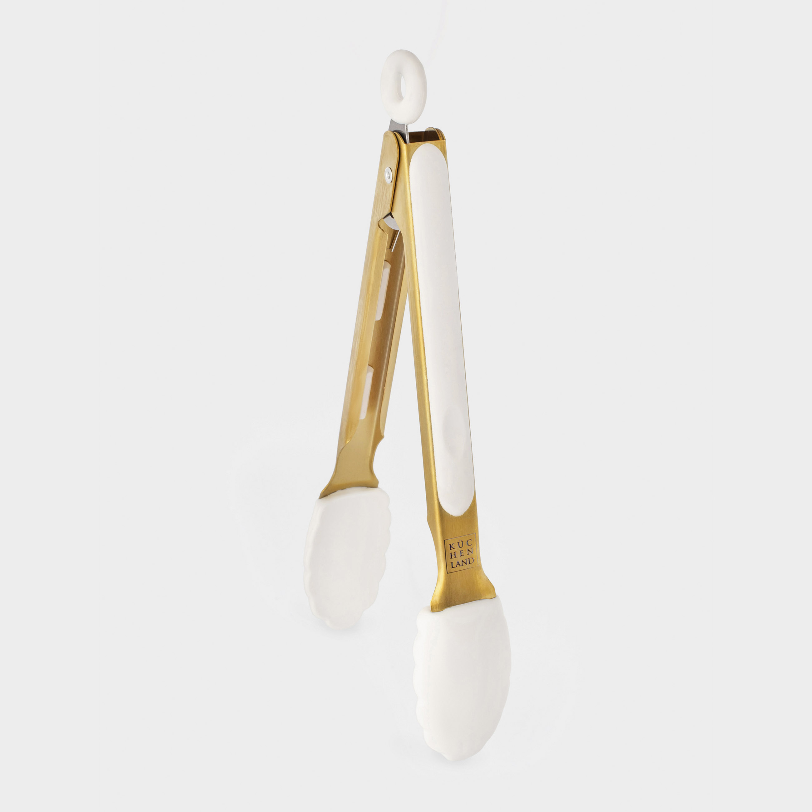 Щипцы кухонные 27 см стальсиликон золотисто-молочные Bello gold 799₽