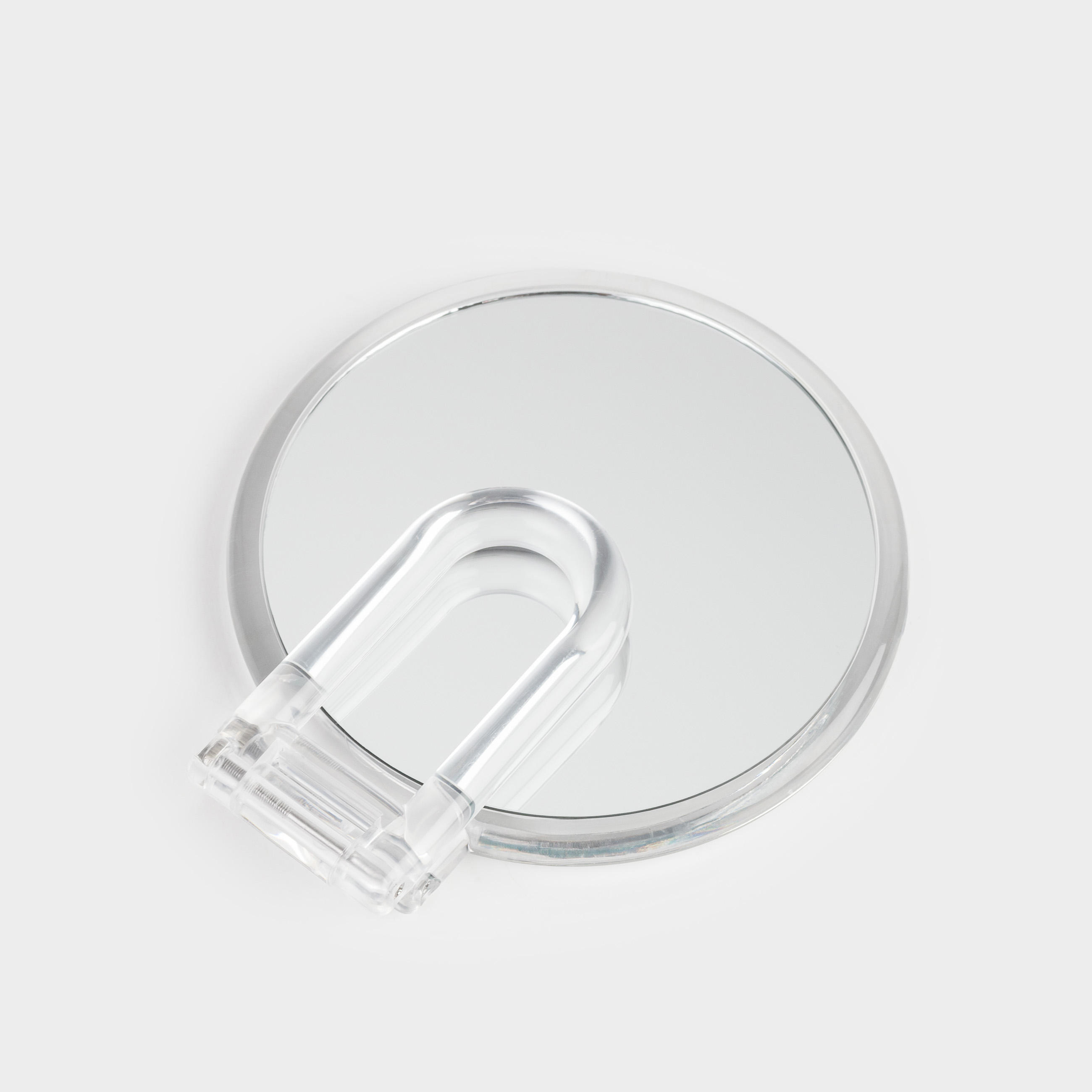 Зеркало настольное, 23x13/11 см, двустороннее, складное, ручка-подставка, пластик, круглое, Messa, image-3