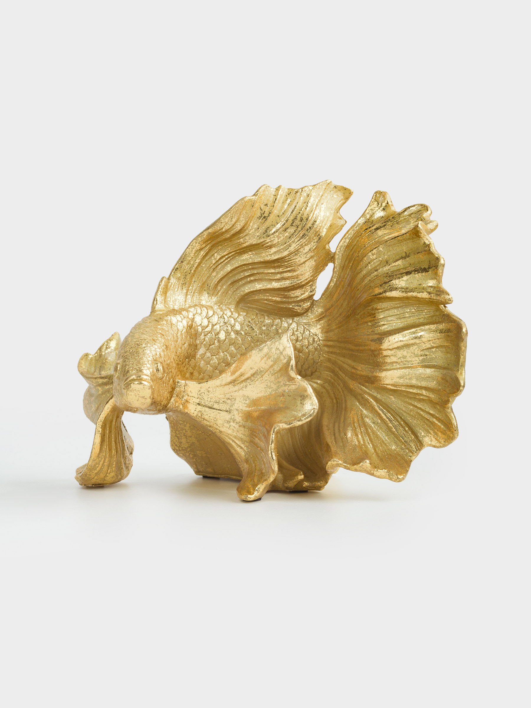 Статуэтка, 21 см, полирезин, золотистая, Рыбка, Goldfish, image-3