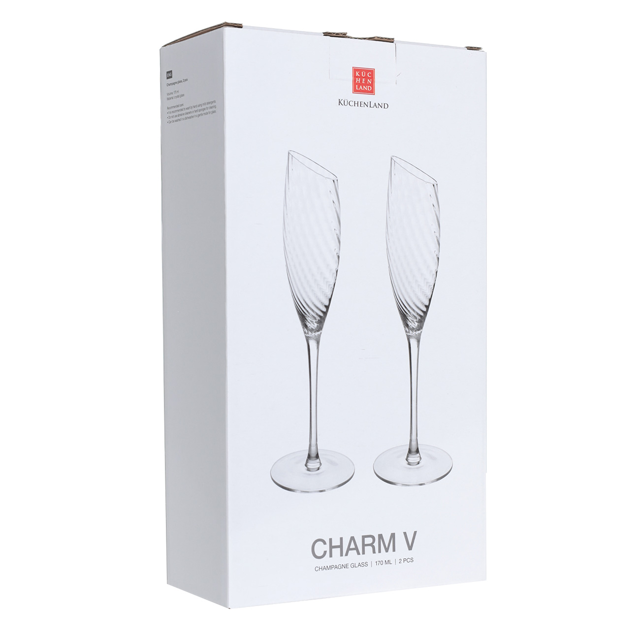 Бокал для шампанского, 170 мл, 2 шт, стекло, Charm V изображение № 2