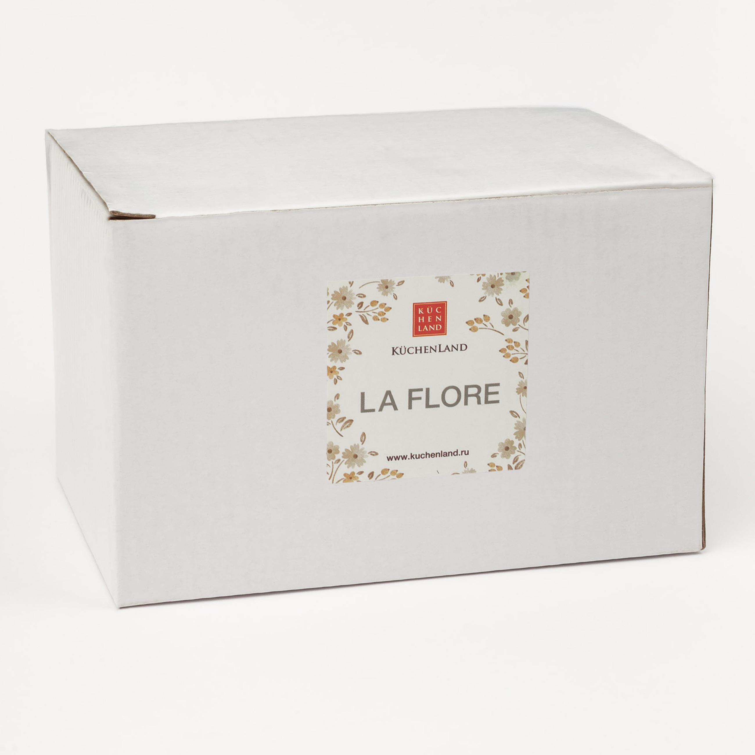 Кружка, 400 мл, керамика, молочная, Винтажные цветы, La flore изображение № 6