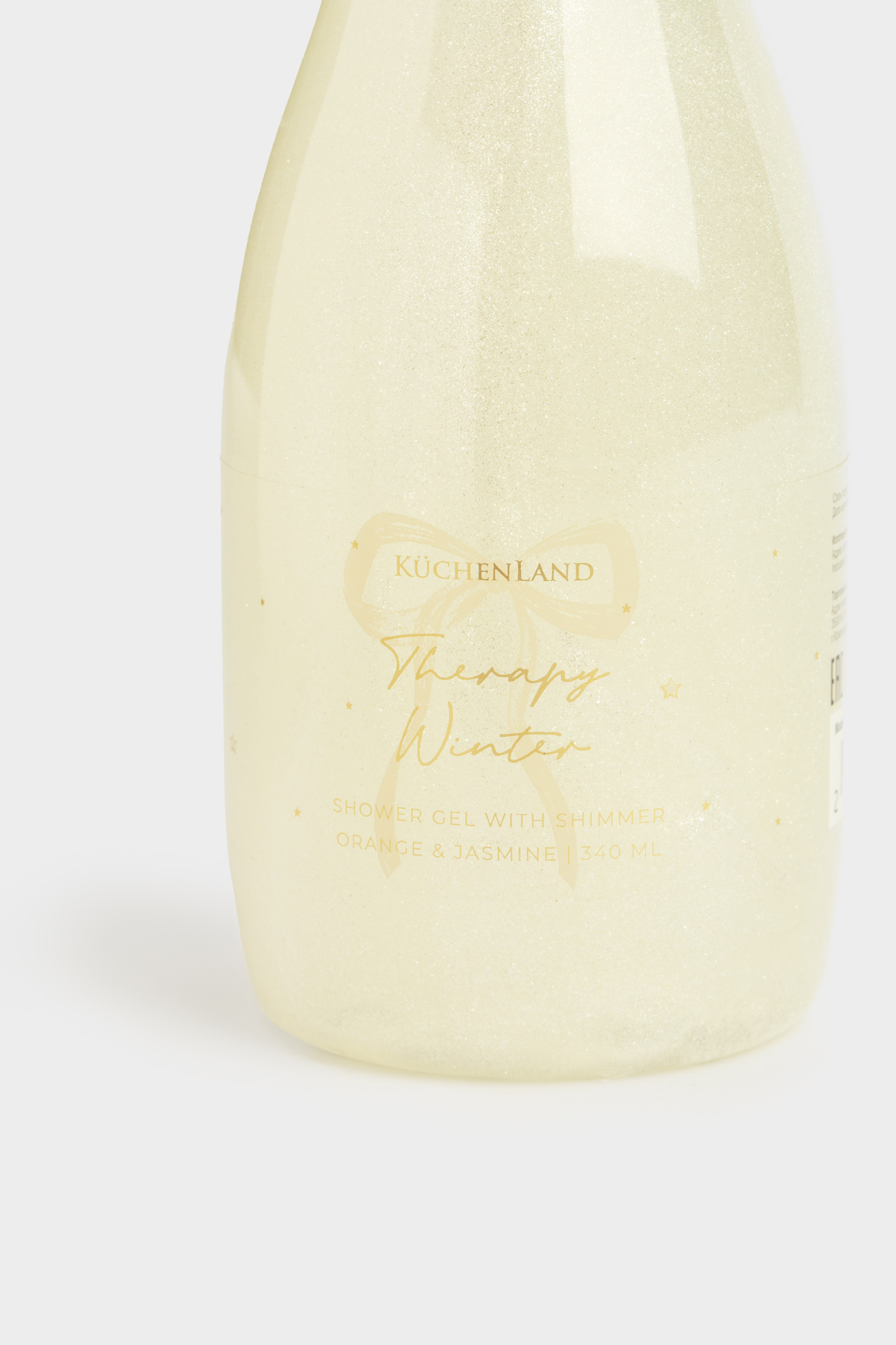 Гель для душа, 340 мл, с шиммером, увлажнение, Апельсин/Жасмин, серебристый, Therapy winter, image-1