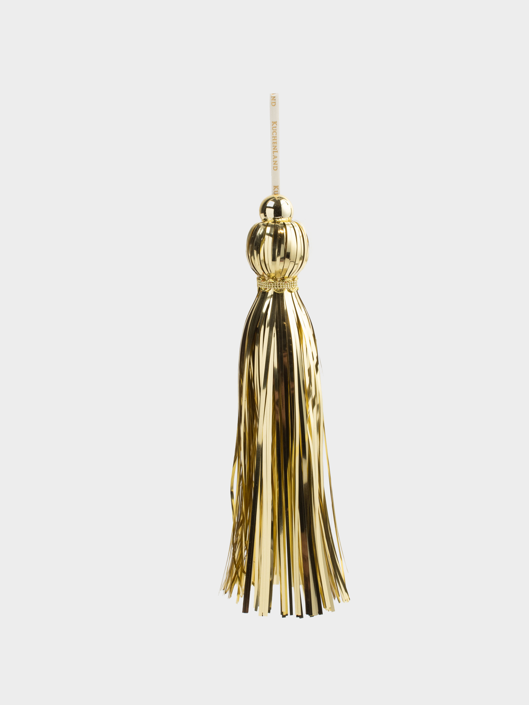 Игрушка елочная, 23 см, мишура/пластик, золотистая, Кисточка, Tinsel christmas, image-3