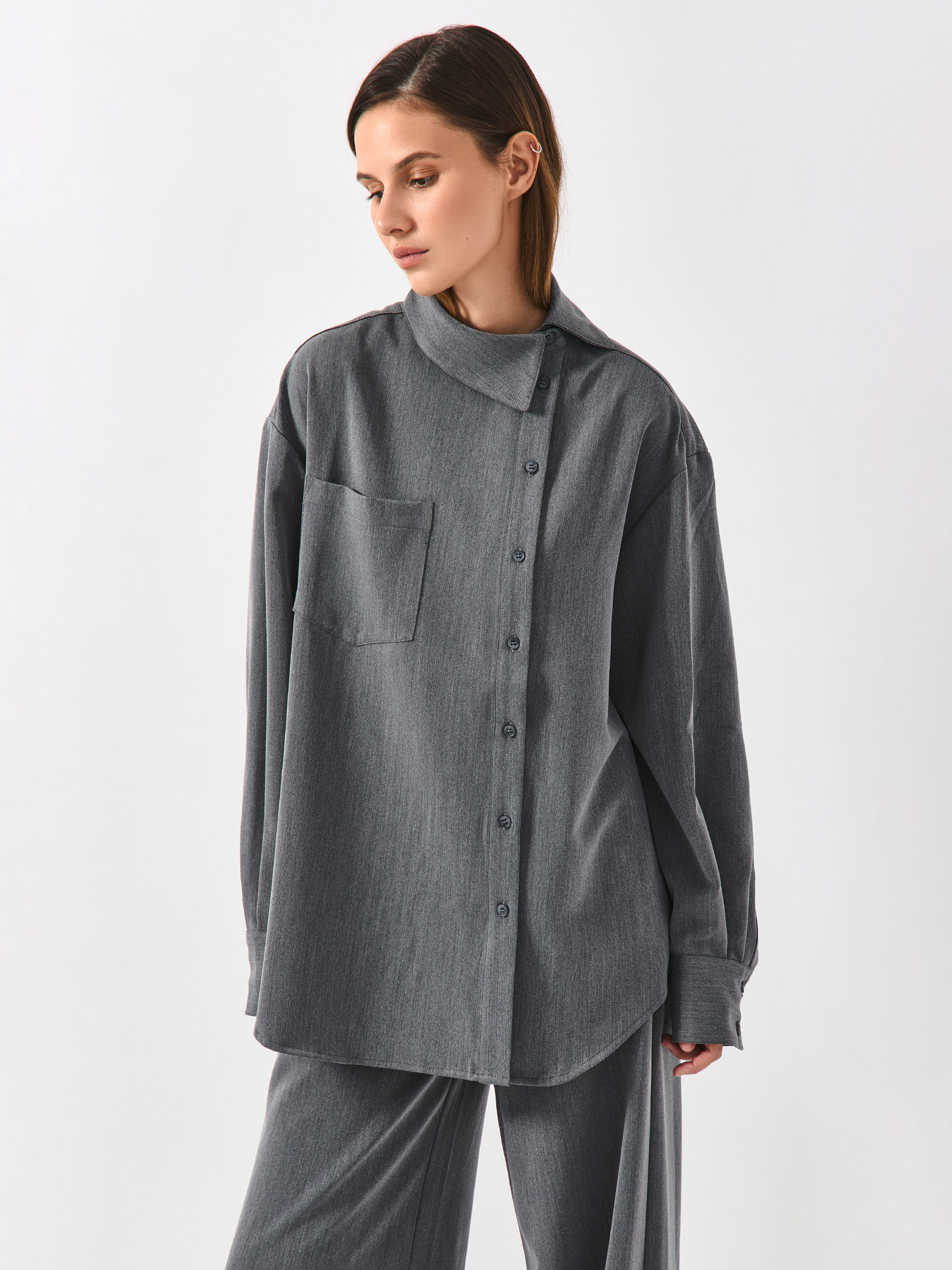 Рубашка серая, Sabrina, image-0