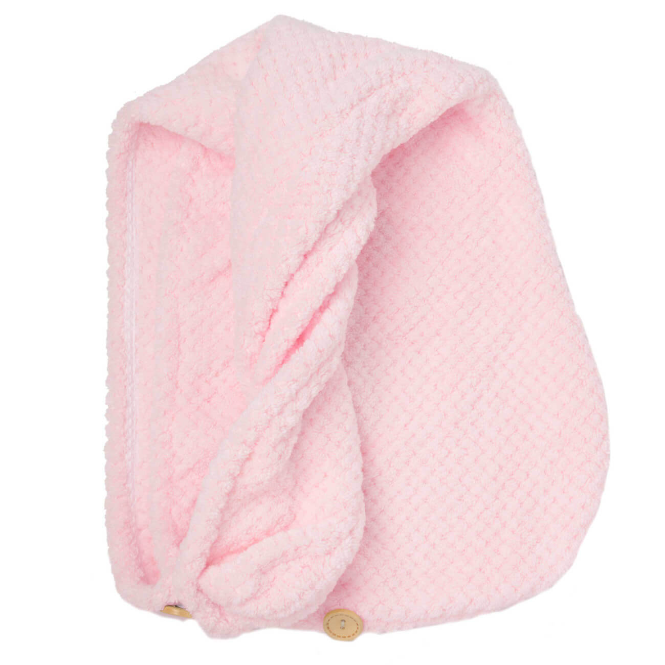 Полотенце-тюрбан для волос, 62х24 см, микроволокно, розовое, Fiber spa - фото 1
