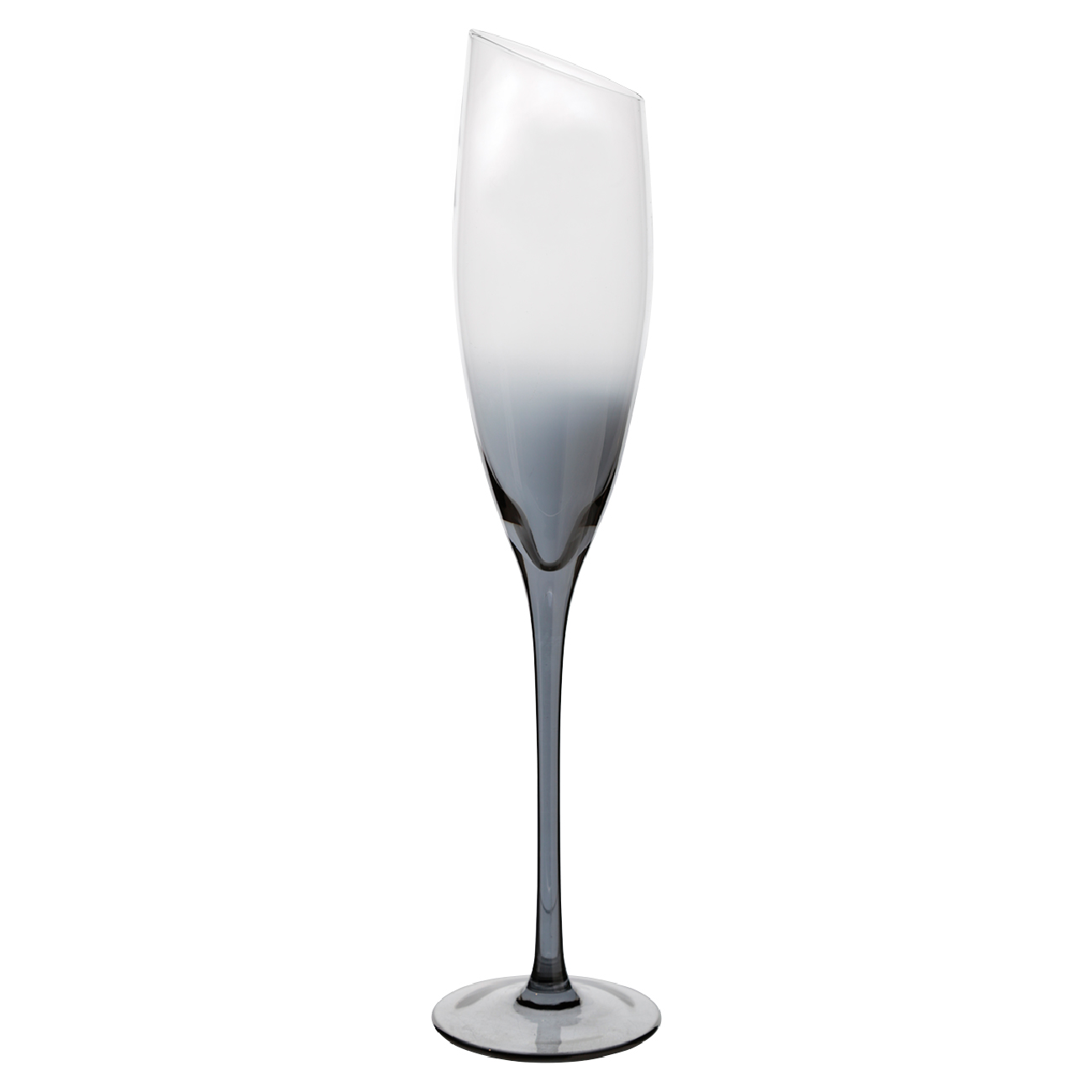 Бокал для шампанского, 180 мл, 4 шт, стекло, серый, Charm L Color изображение № 3