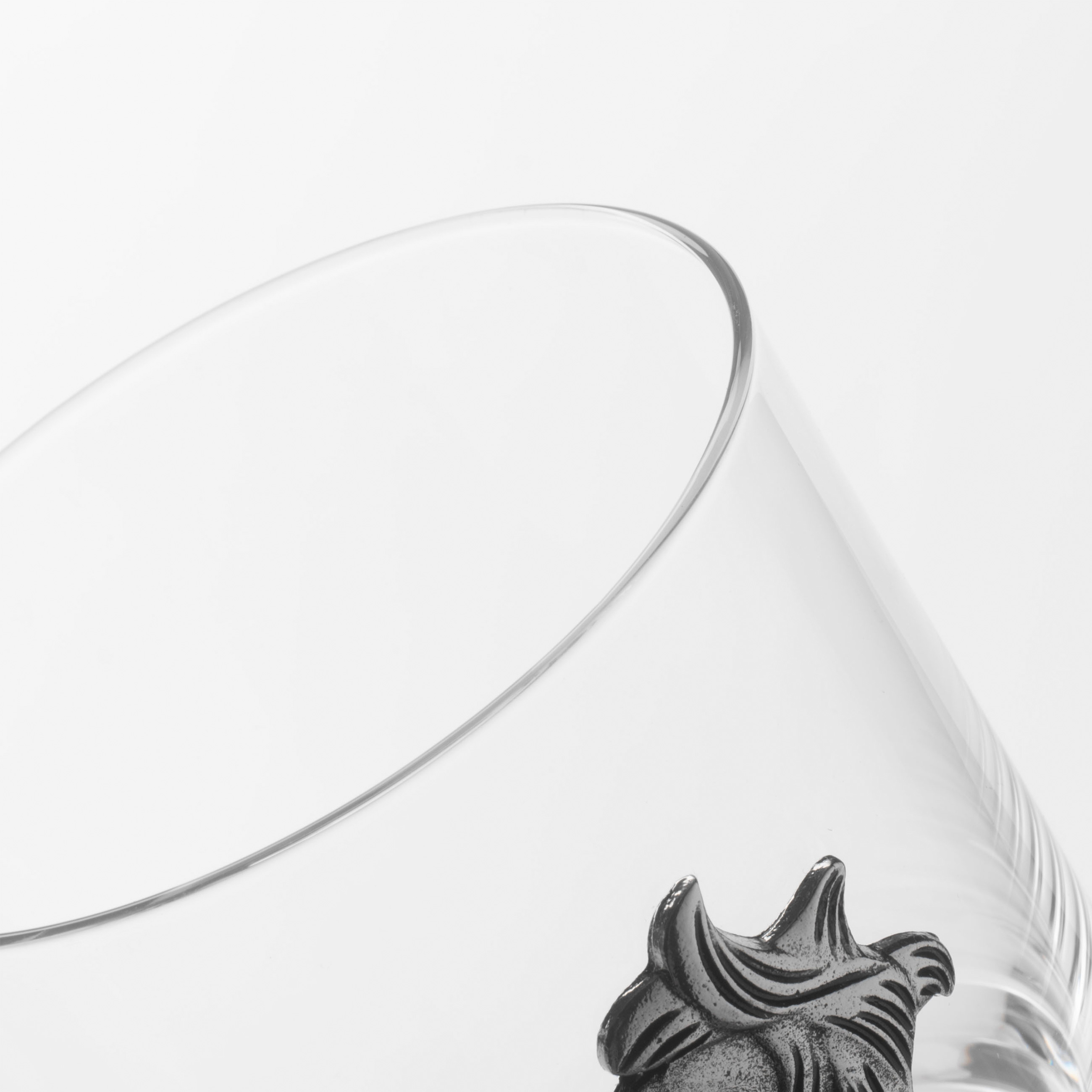 Стакан для виски, 10 см, 340 мл, стекло/металл, серебристый, Лев, Zodiac изображение № 4