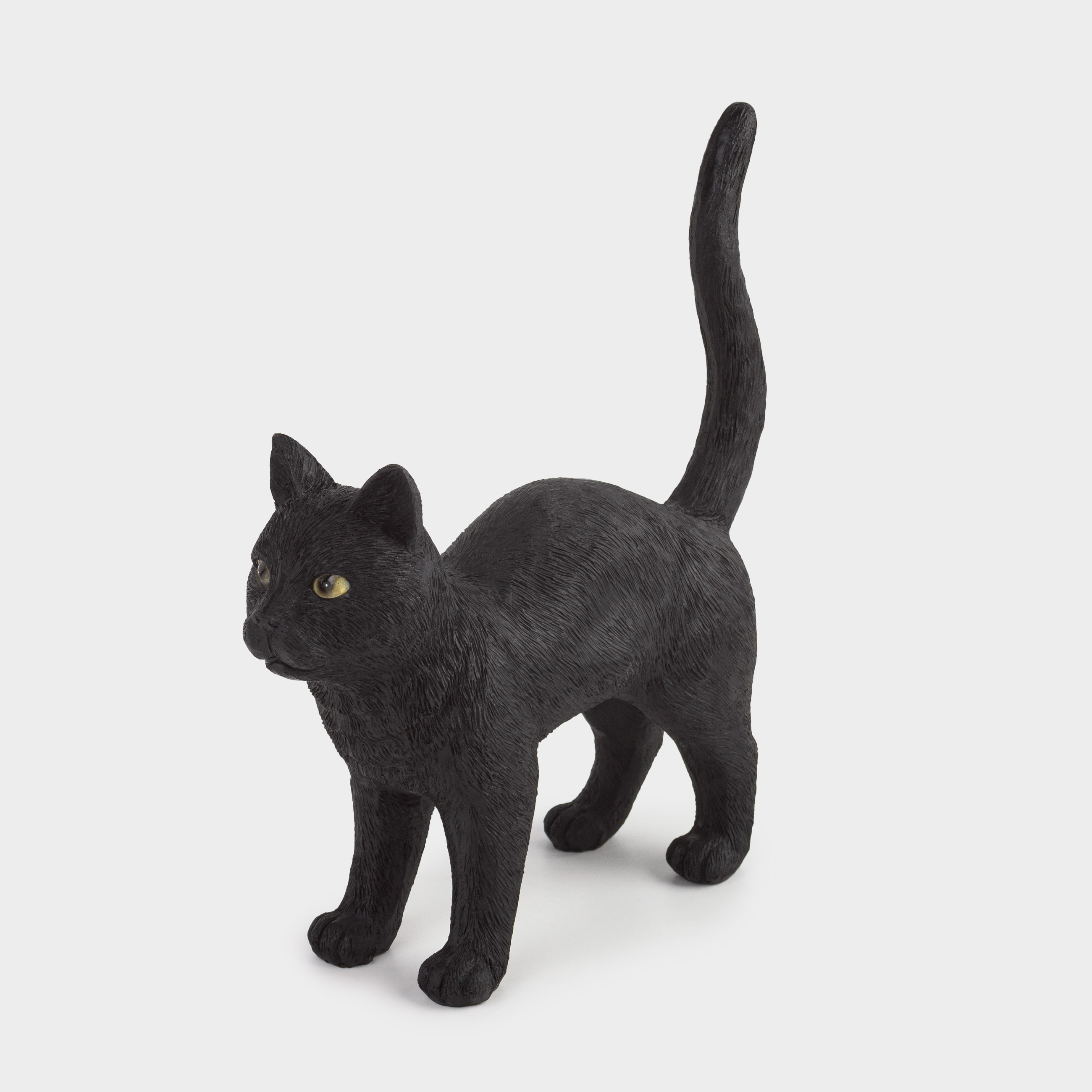 Статуэтка, 24х23 см, полирезин, черная, Кот, Cat night, image-0