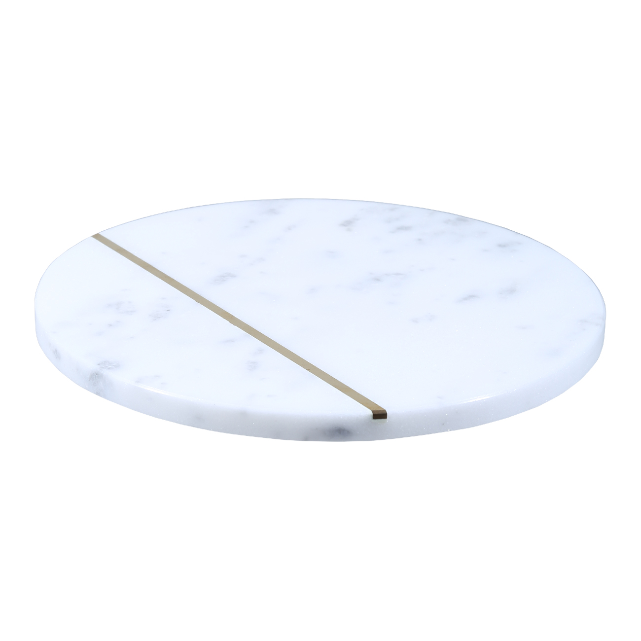

Блюдо сервировочное, 20 см, мрамор/медь, белое с золотистой вставкой, Marble
