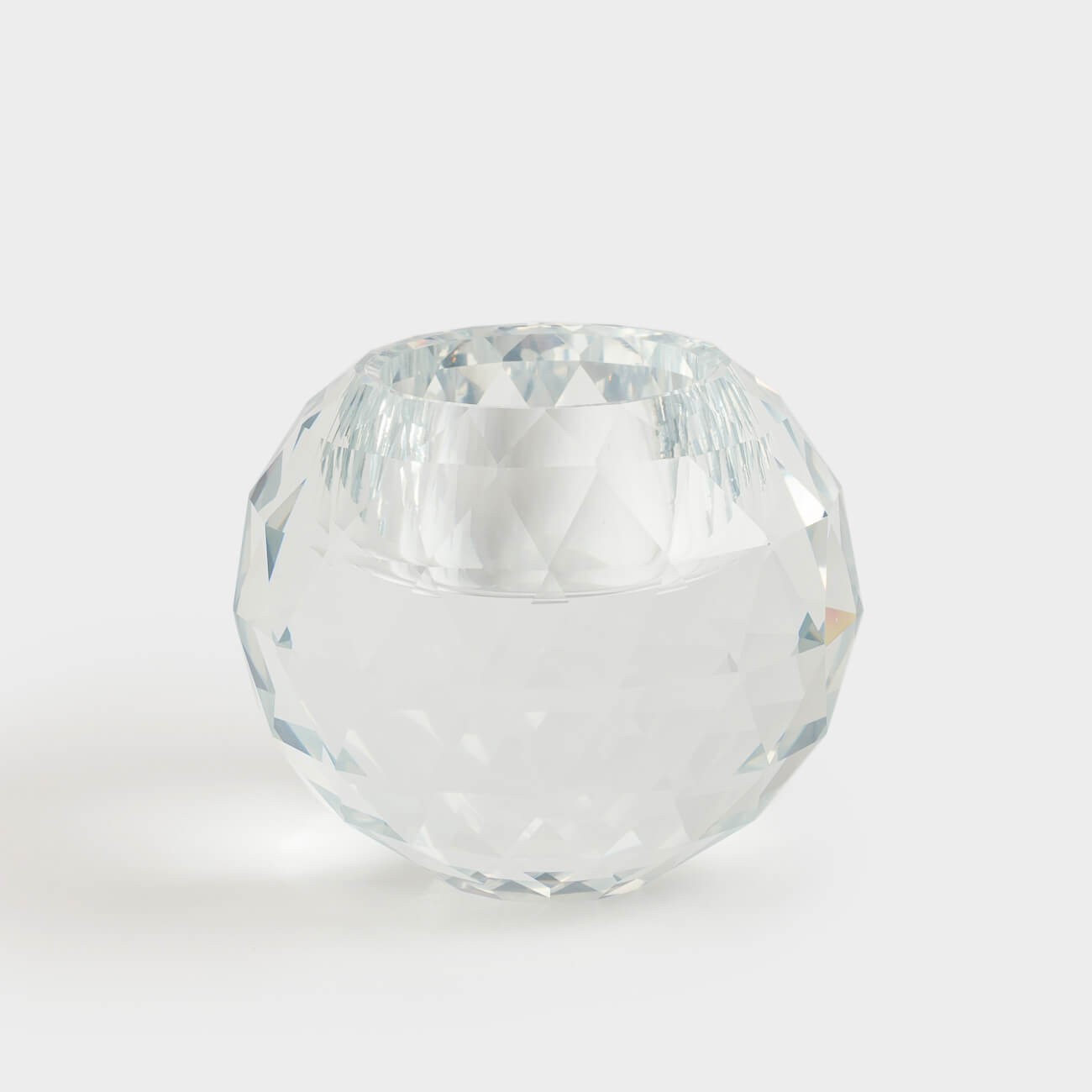 Подсвечник, 7 см, для чайной свечи, кристальное стекло, Сфера, Lux crystal, image-0