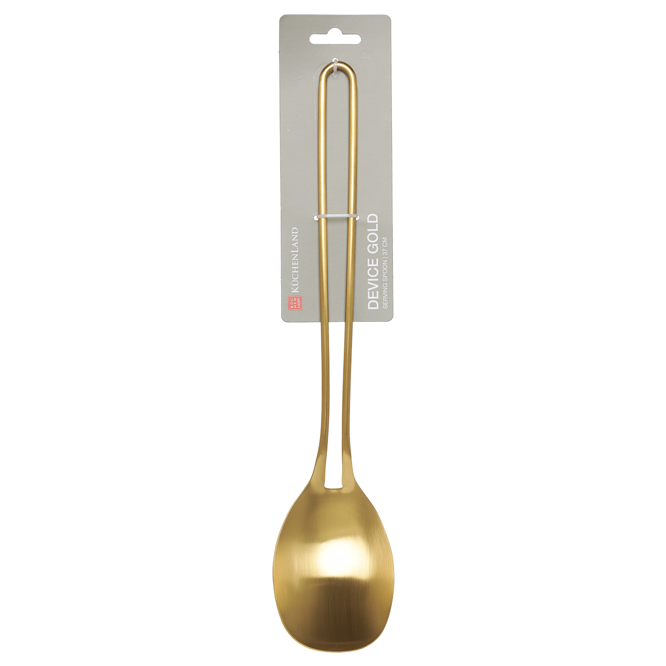 Ложка сервировочная, 37 см, сталь, золотистая, Device gold, image-2