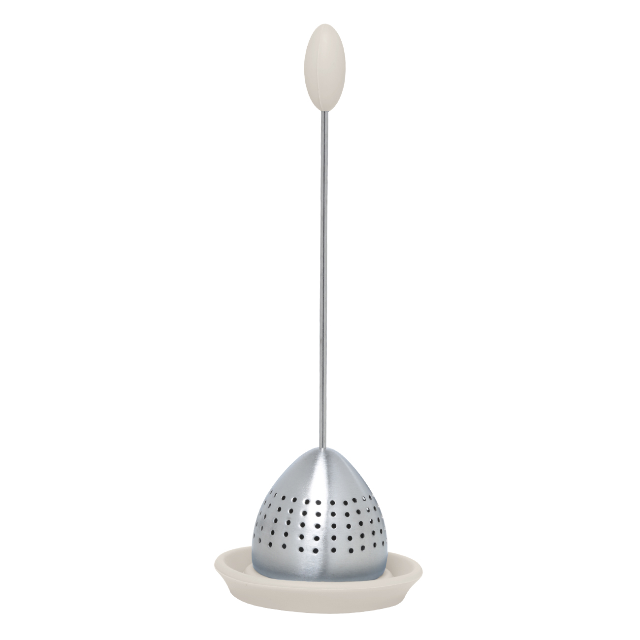 Kuchenland Сито для заваривания чая 18 см стальсиликон серебристо-бежевое Метеор Meteor 699₽