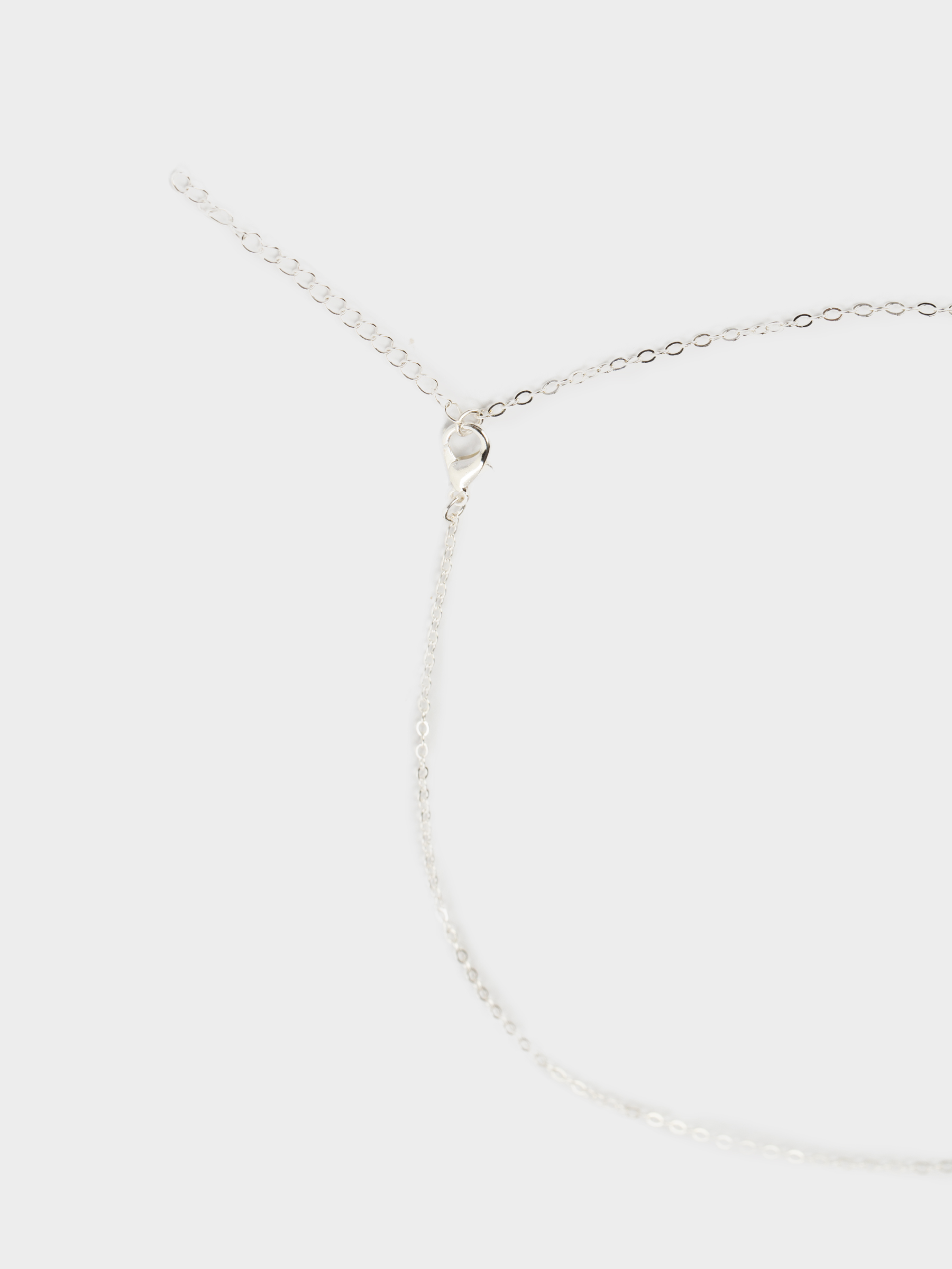 Цепочка, 45 см, с подвеской, металл/циркон, серебристая, Кристаллы, Jewelry crystal, image-2
