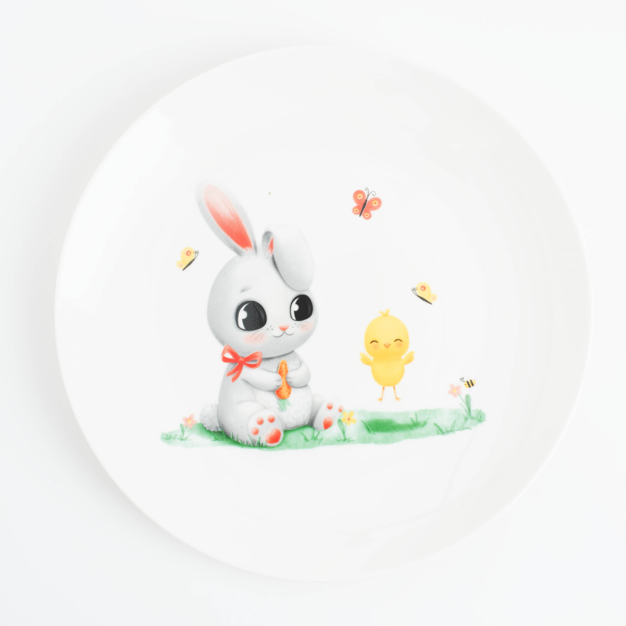 Набор посуды, детский, 3 пр, фарфор N, белый, Кролик и цыпленок, Easter kids изображение № 3