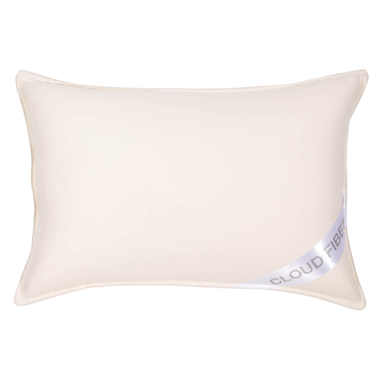 Подушка, 50х70 см, дакрон/микрофибра, молочная, Cloud fiber гелевая подушка для смачивания пальцев attache selection