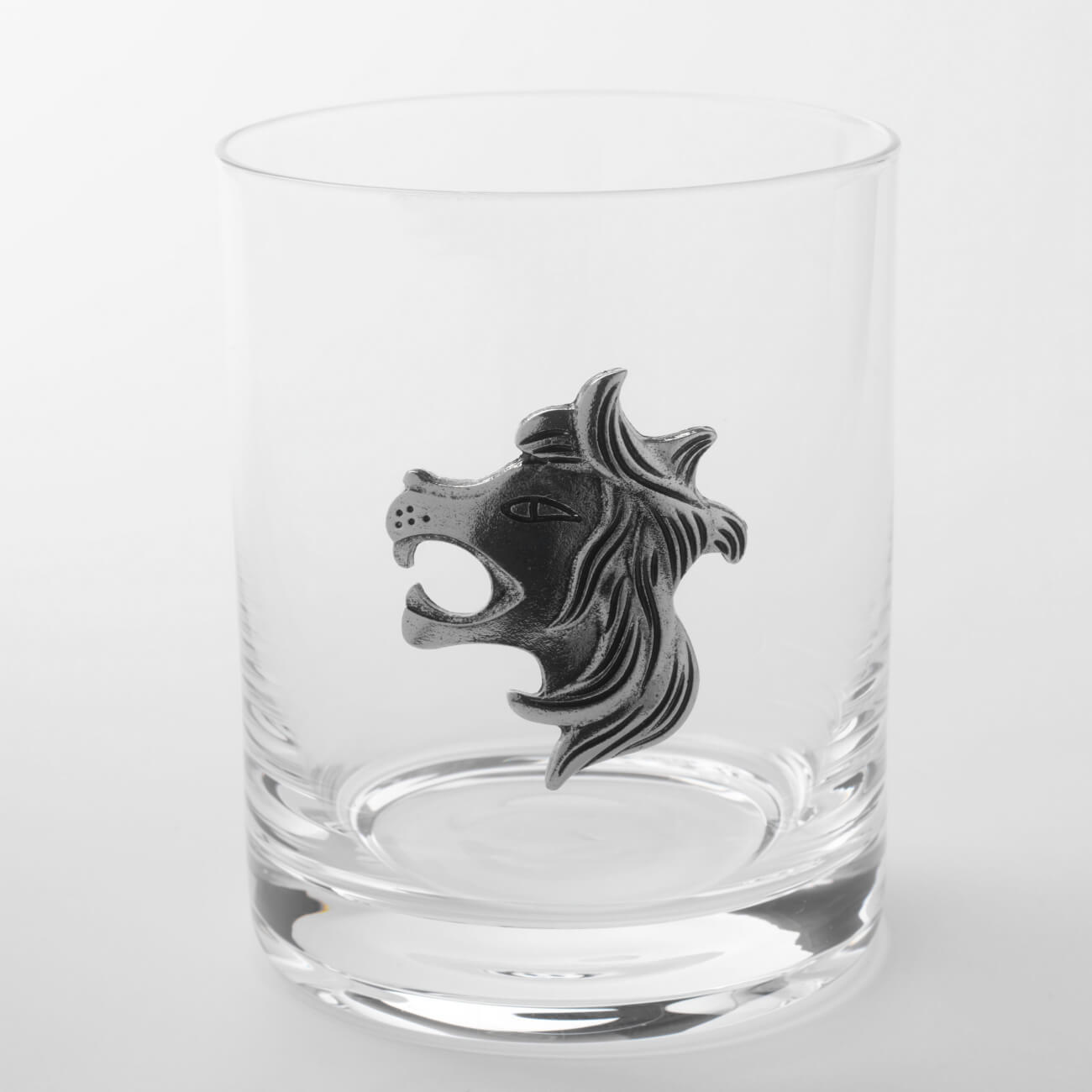 Стакан для виски, 340 мл, стекло/металл, серебристый, Лев, Zodiac изображение № 1