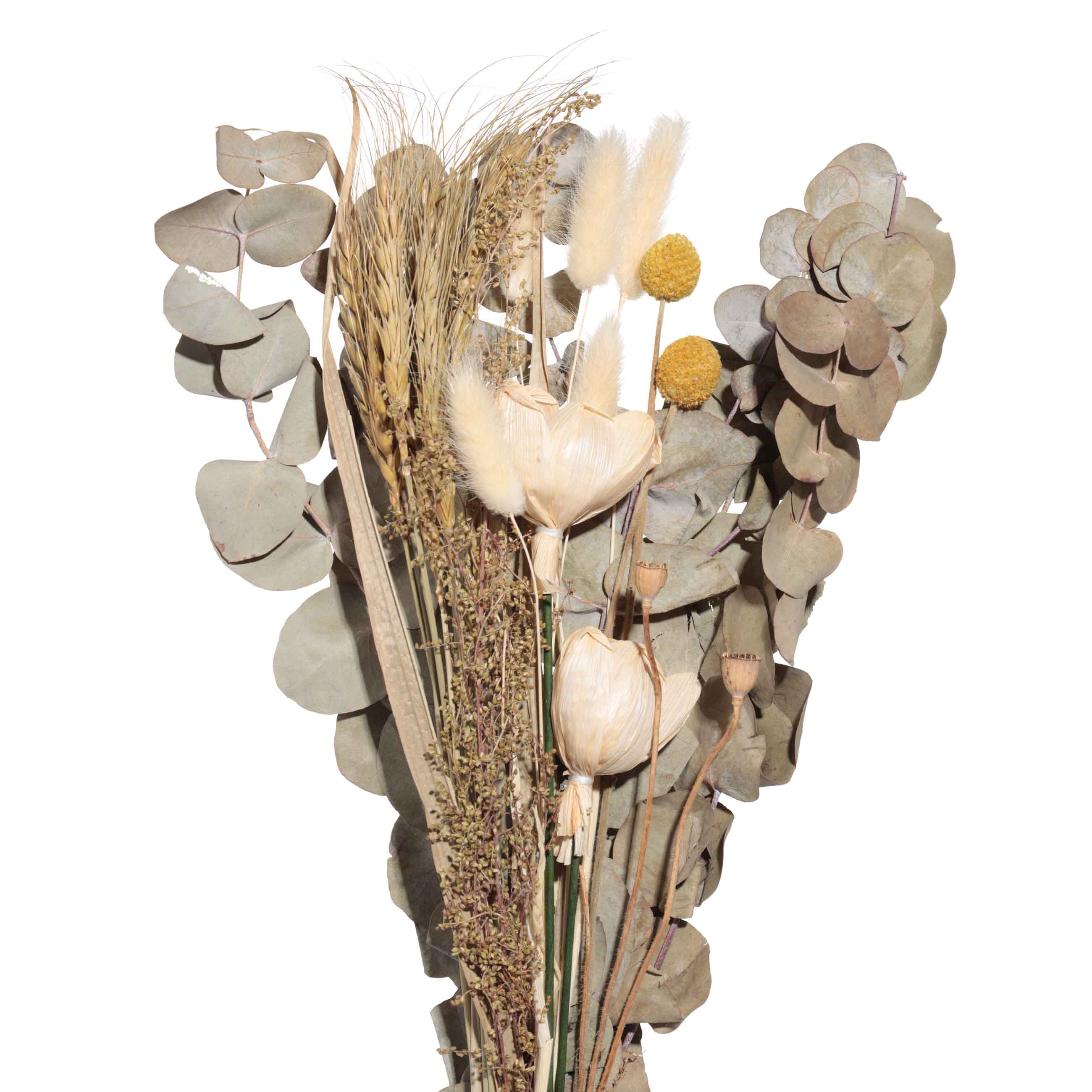Букет декоративный, 62 см, в крафте, сухоцветы, Эвкалипт/Пшеница, Dried flower изображение № 3