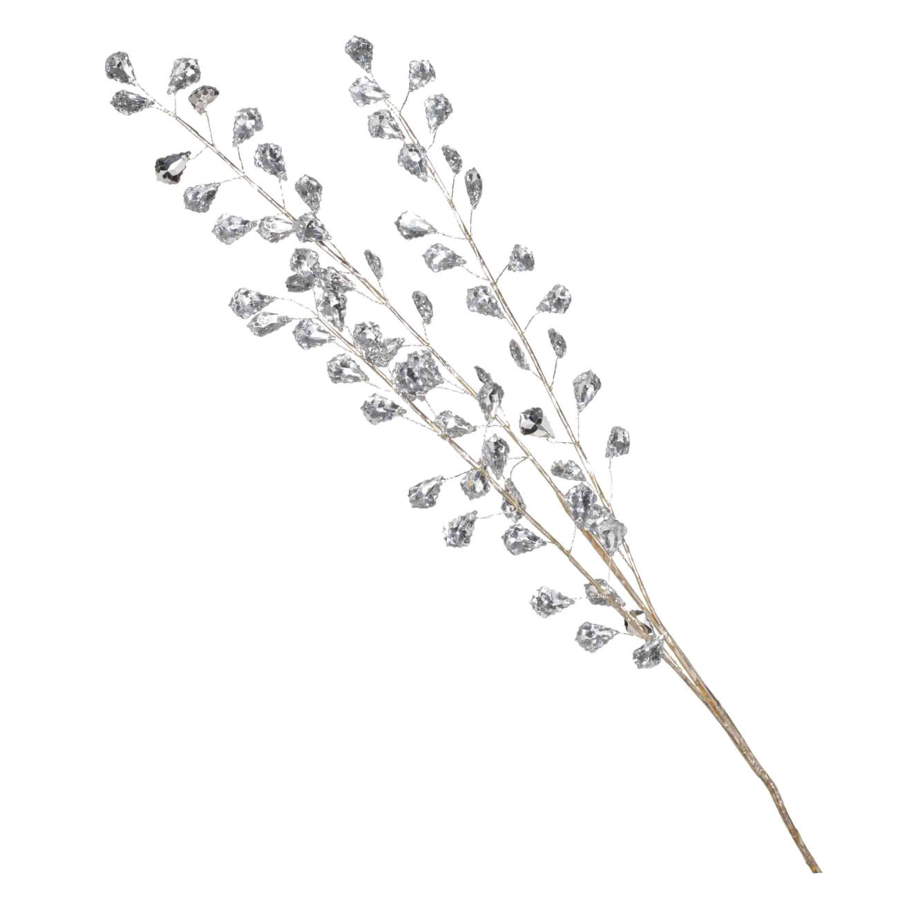 

Ветка декоративная, 81 см, акрил/металл, шампань, Кристаллы, Crystal decor
