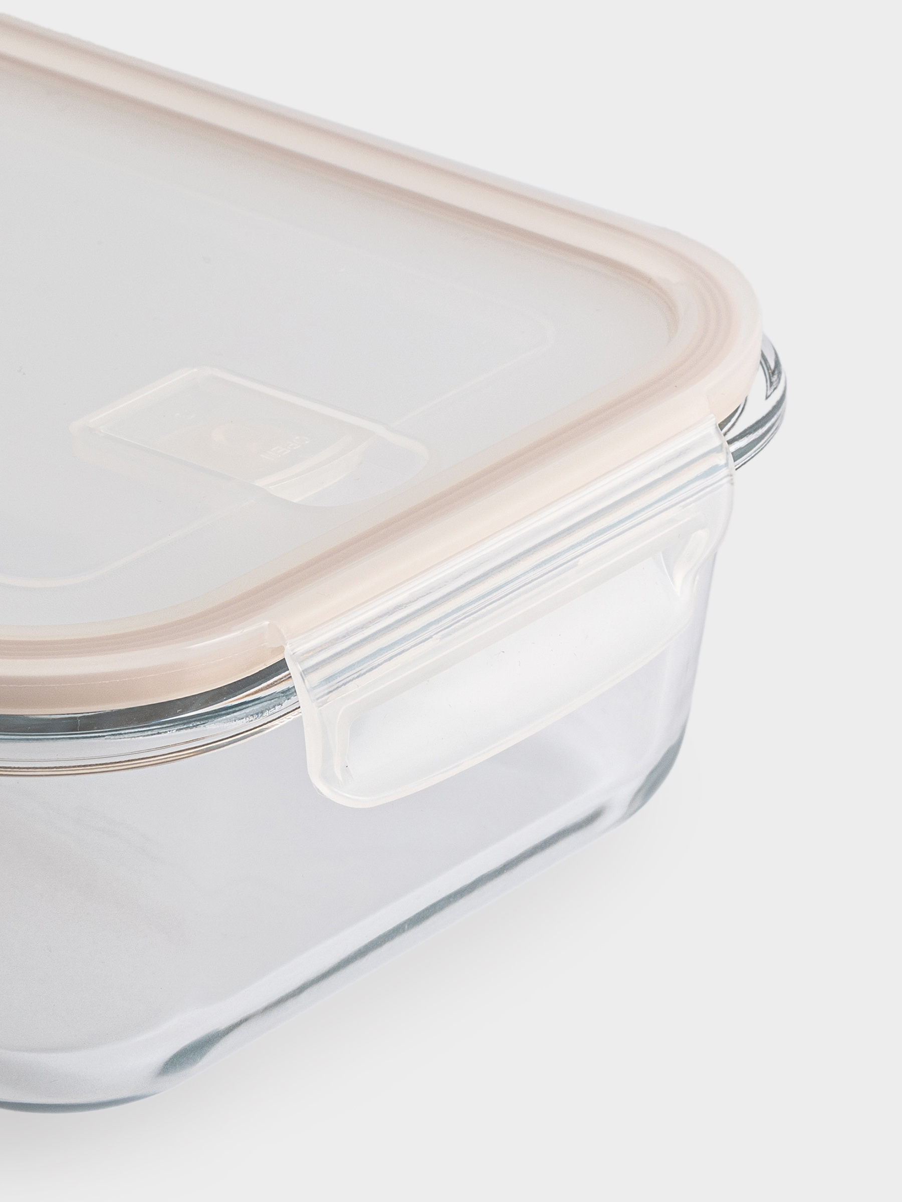 Контейнер, 1,5 л, с клипсами, с клапаном, стекло Т, прямоугольный, Soft kitchen, image-4