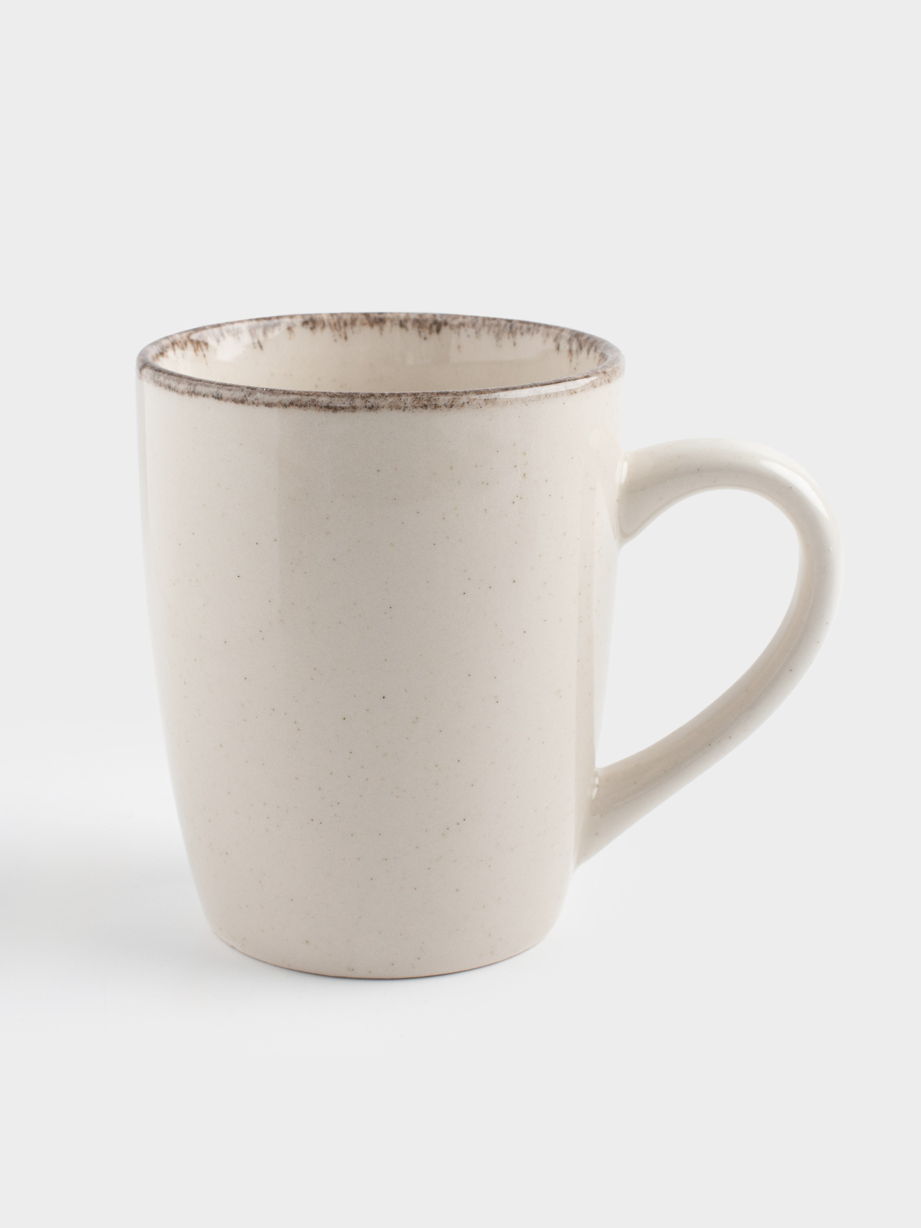 Кружка, 360 мл, 2 шт, керамика, бежевая, в крапинку, Speckled glaze, image-3