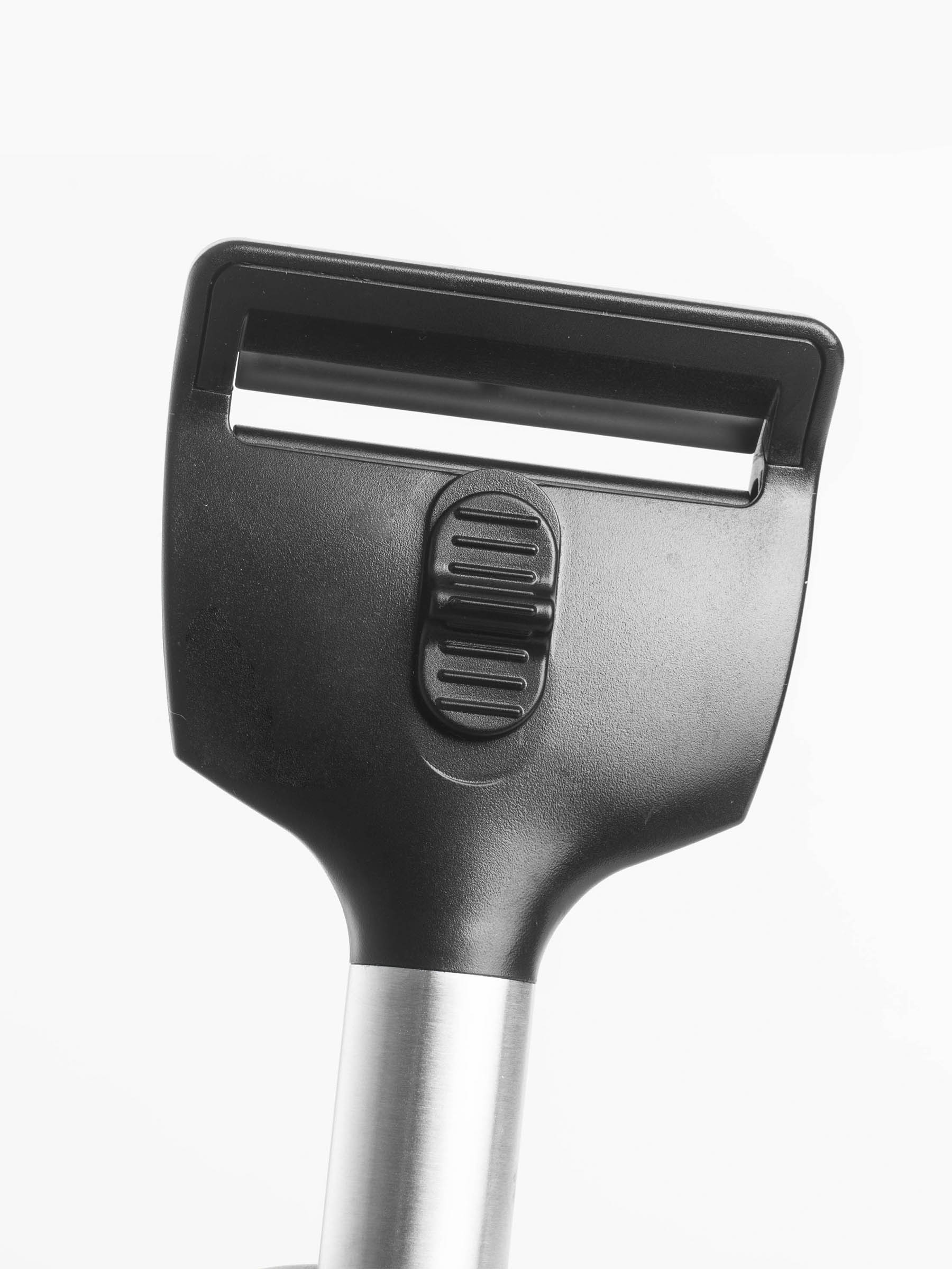 Нож для сыра, 22 см, с регулятором толщины, сталь/пластик, черный, Spiro, image-2