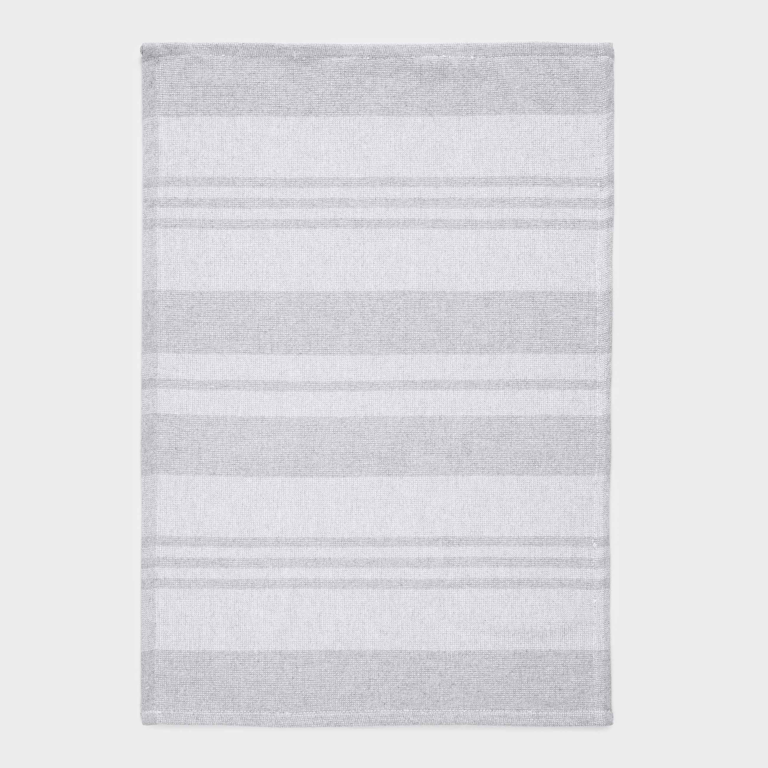 Полотенце кухонное, 40х60 см, хлопок, светло-серое, Полосы, Stripe kitchen, image-0