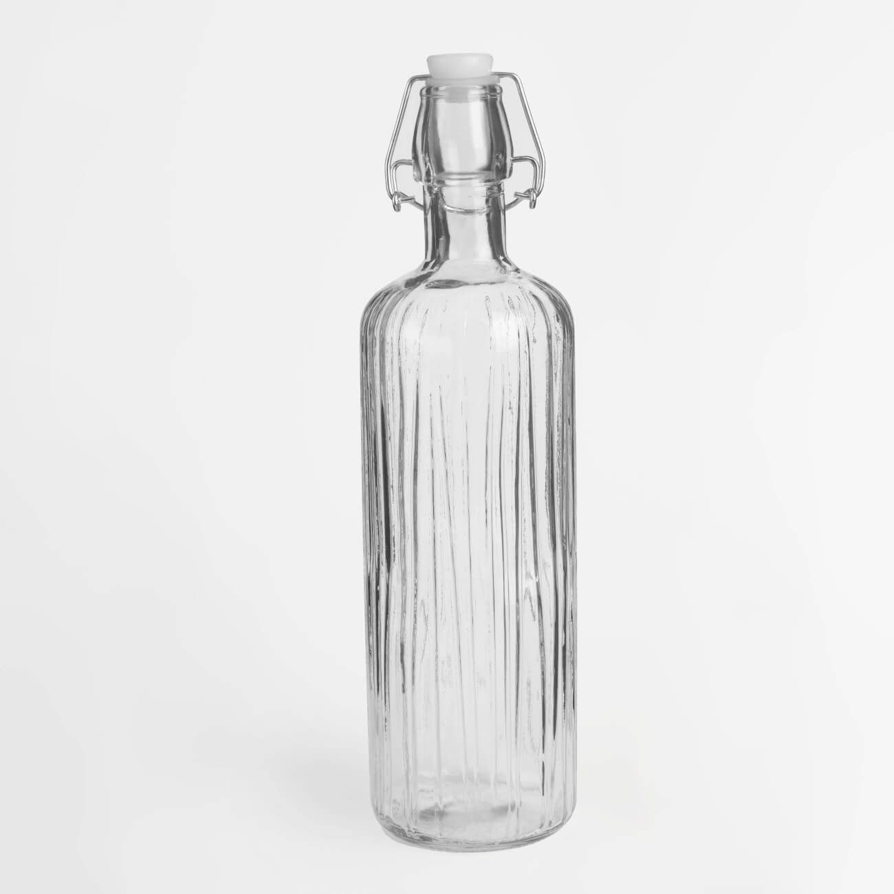 Бутылка для масла или уксуса, 700 мл, с клипсой, стекло Р/металл, Ribby поддон для слива масла ombra