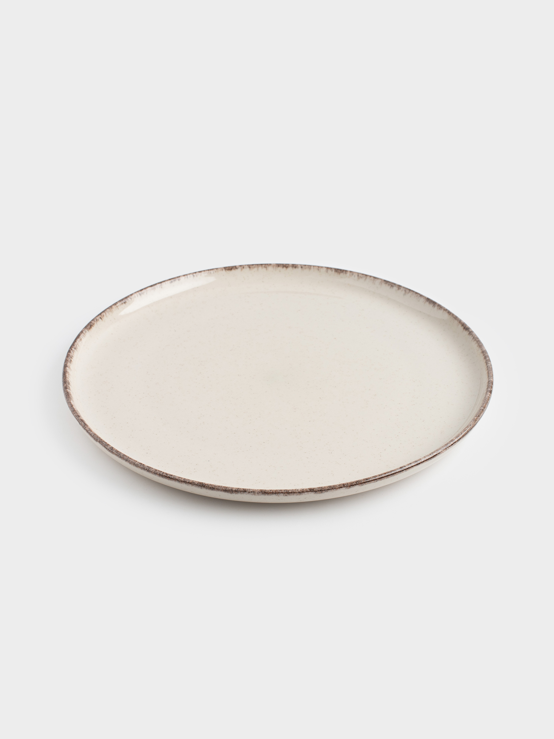 Тарелка обеденная, 28 см, керамика, бежевая, в крапинку, Speckled glaze, image-1