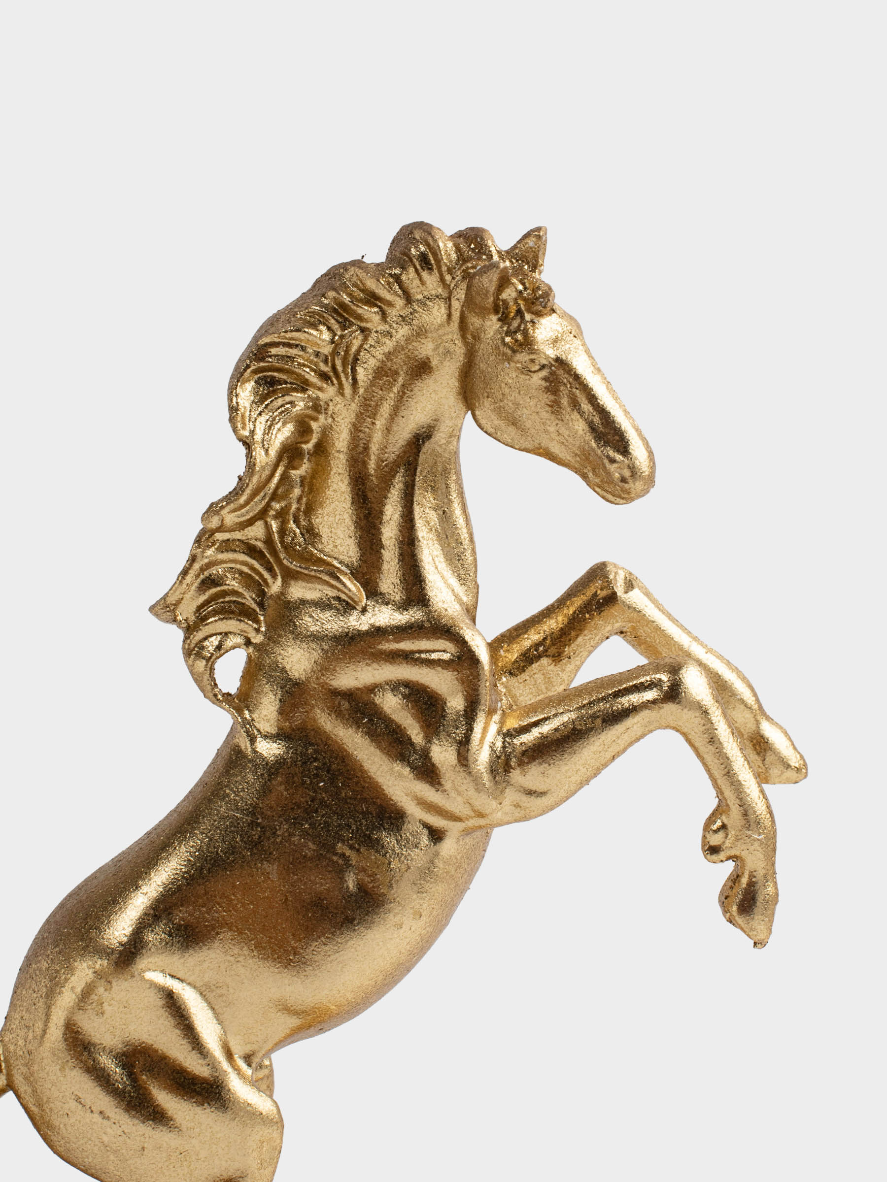 Статуэтка, 18 см, полирезин, золотистая, Конь, Horse gold, image-1