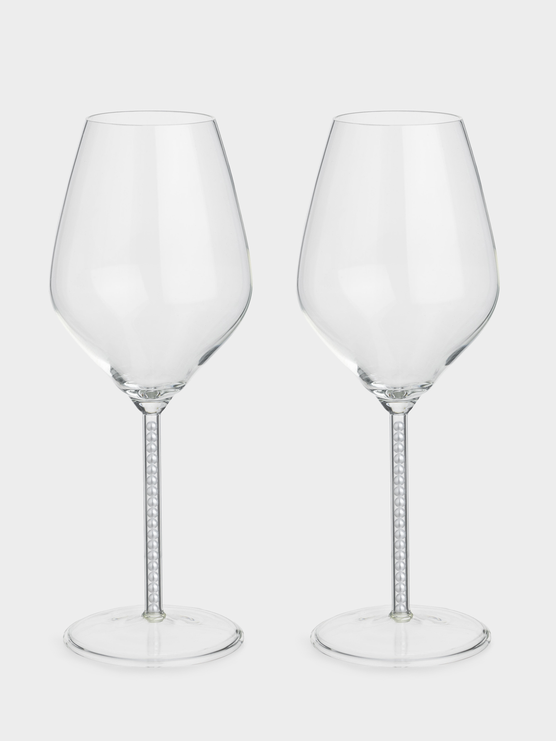Бокал для вина, 450 мл, 2 шт, с жемчужинами, стекло/пластик, Crystal pearl, image-1