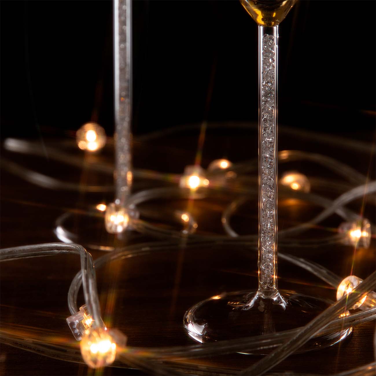 Бокал для шампанского, 180 мл, 2 шт, стекло/стразы, Crystal decor изображение № 5