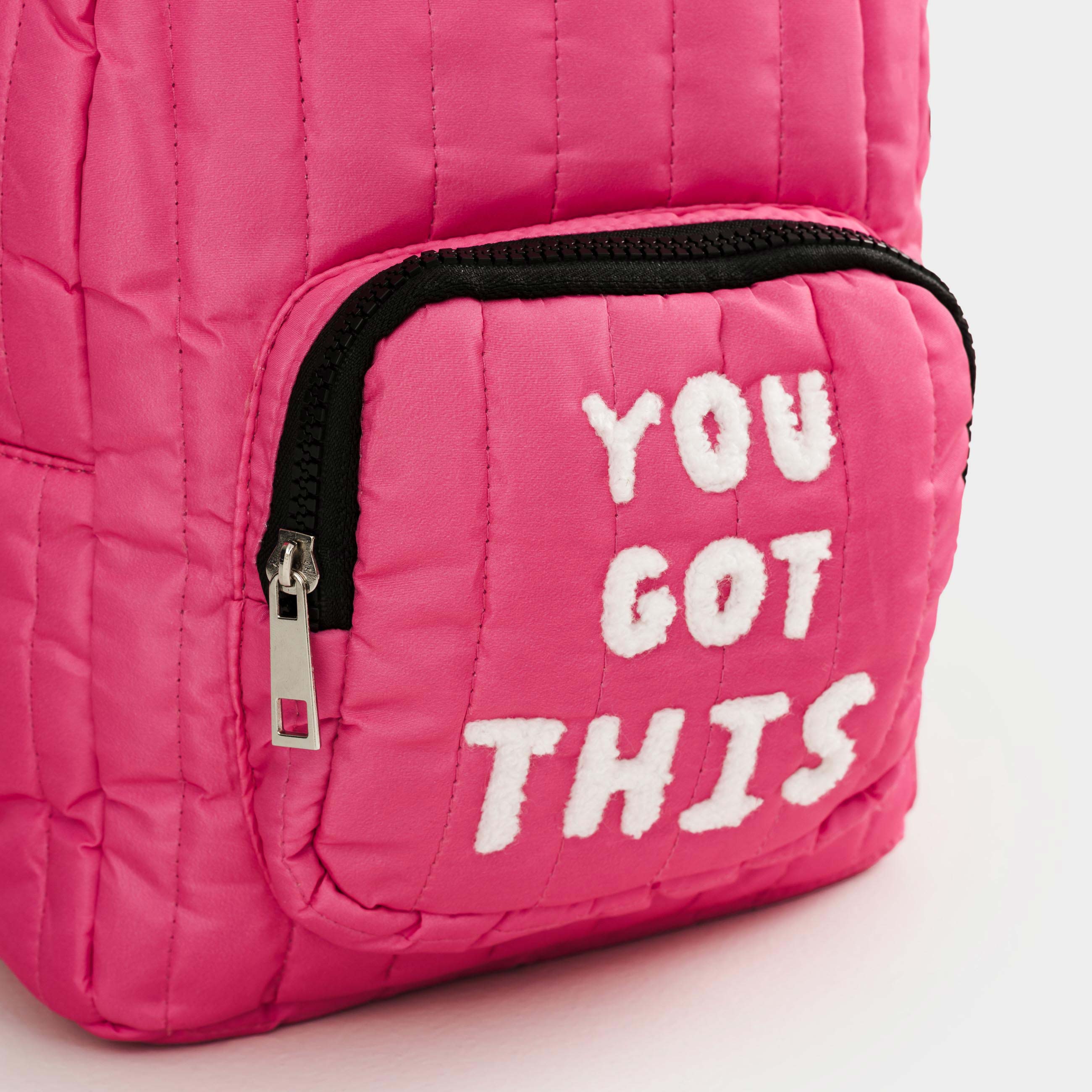 Рюкзак, 30х21 см, детский, полиэстер/нейлон, розовый, You got this, Satchel, image-6
