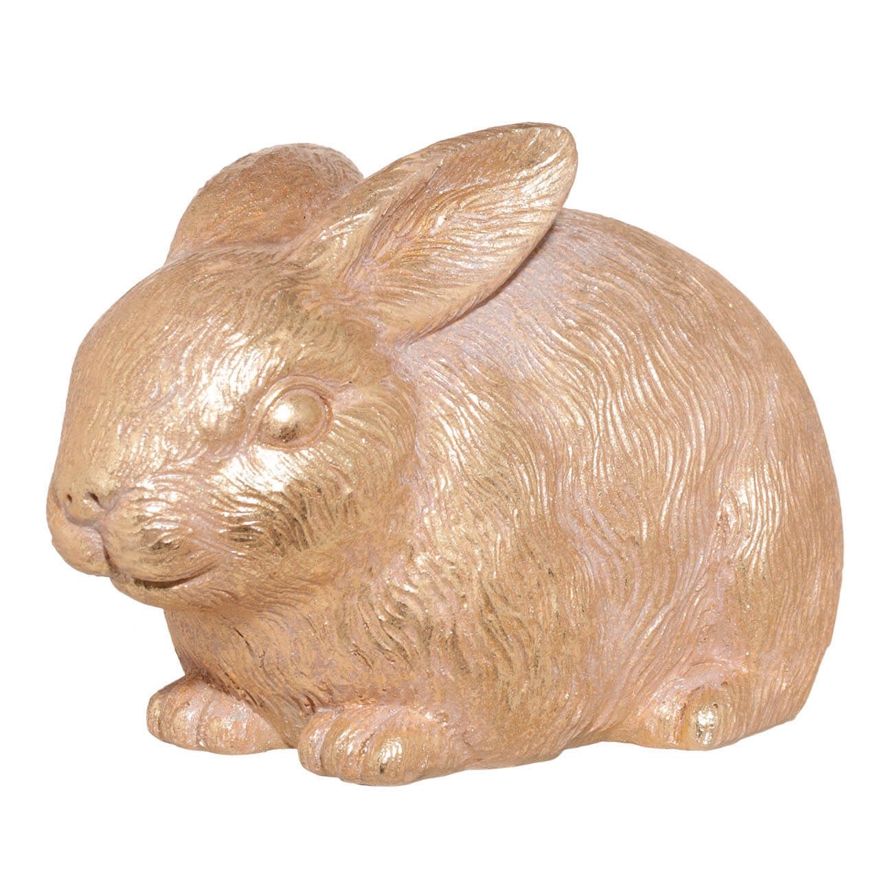 

Копилка, 16х10 см, полирезин, золотистая, Кролик, Easter gold