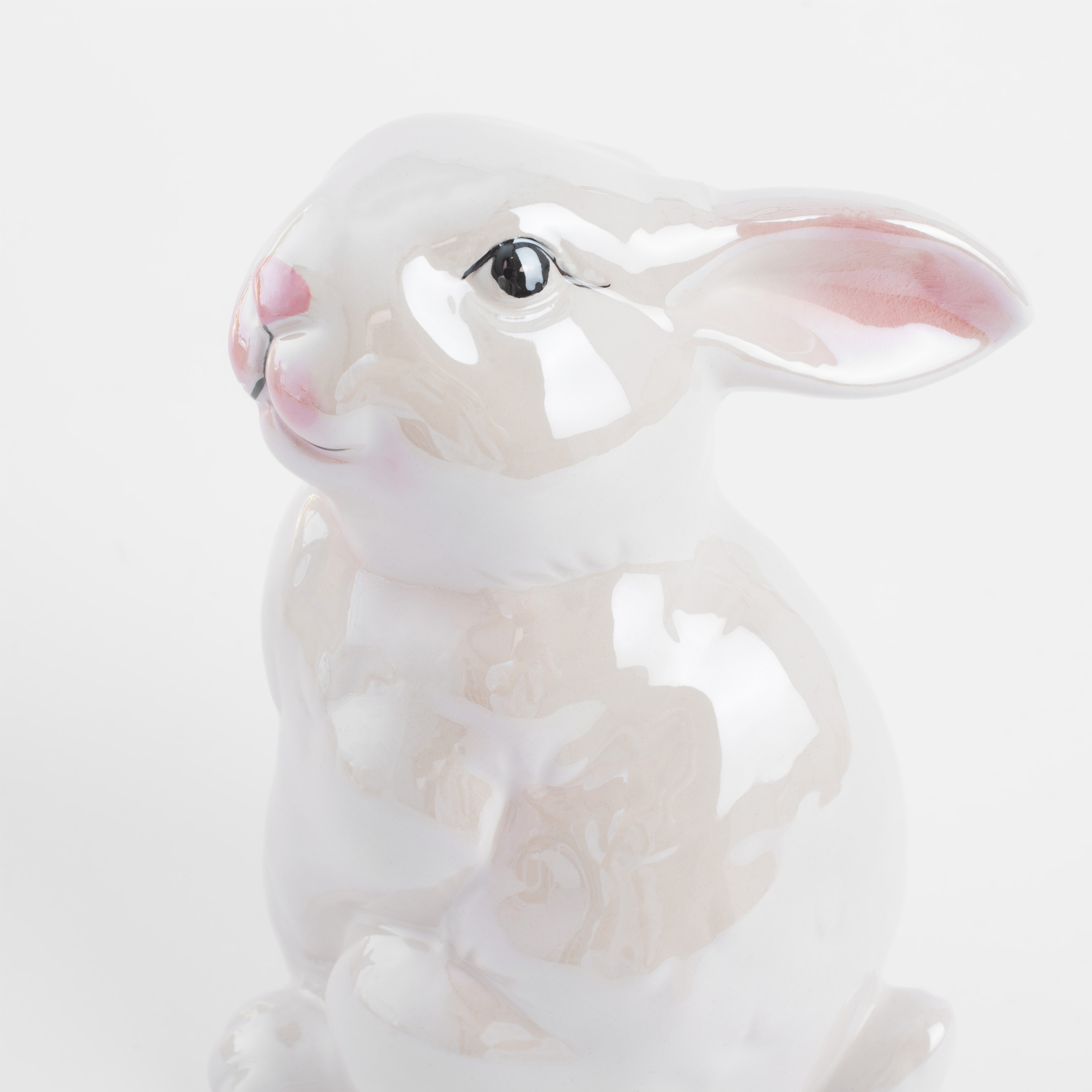 Статуэтка, 16 см, керамика, молочная, перламутр, Кролик, Easter изображение № 5