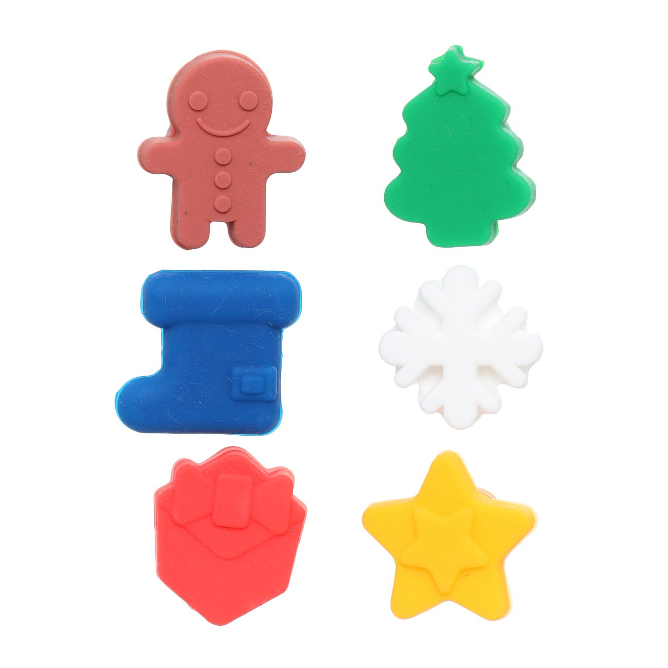 

Маркеры для бокалов, 2 см, 6 шт, силикон, цветные, Новый год, Christmas